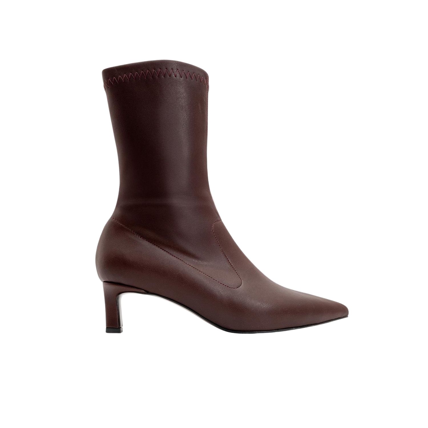 Prologue Shoes Women's Red Lewin Burgundy Cilt Pointed Toe Stiletto Boot
