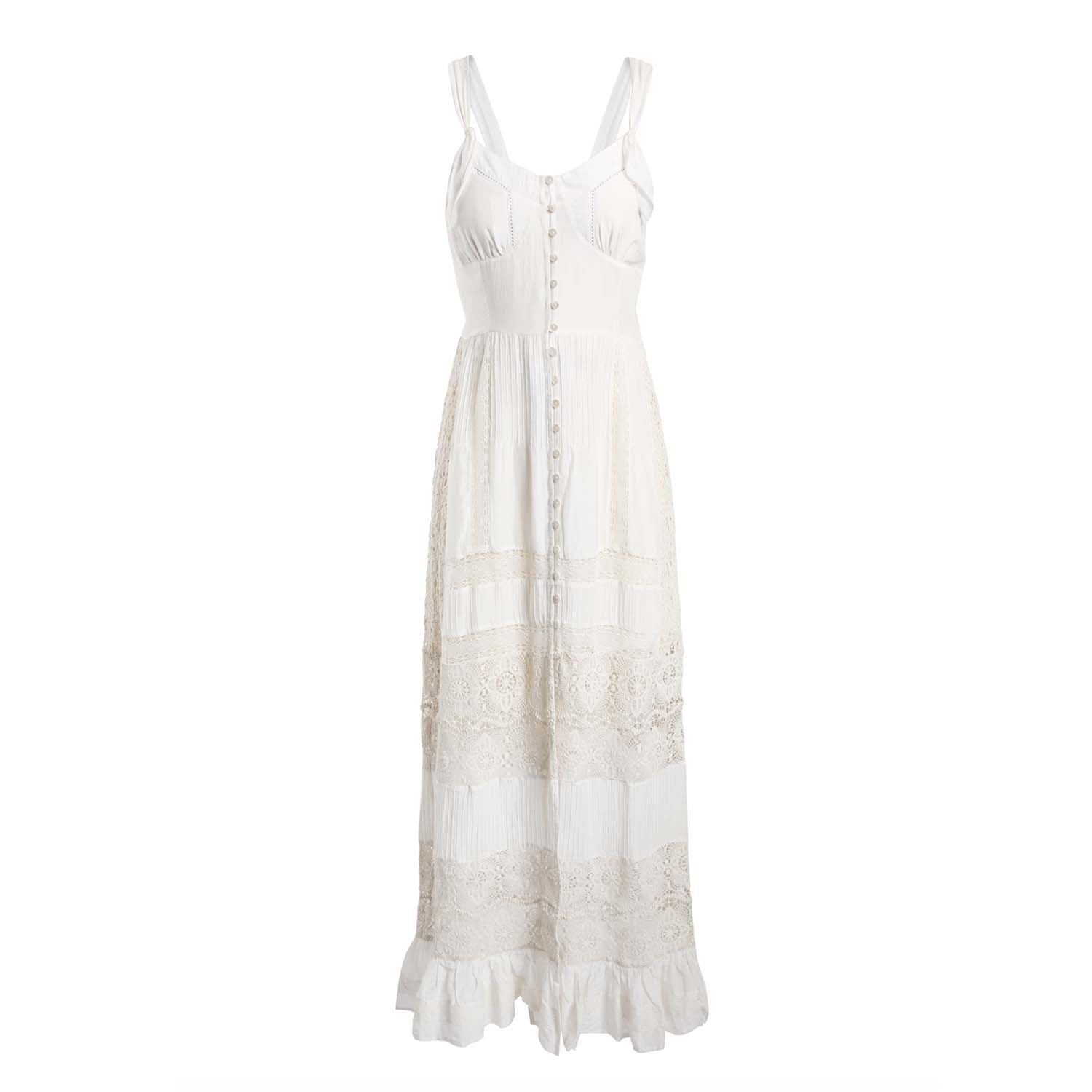 Secret Mission Women's White Marina Dress - Organic Cotton