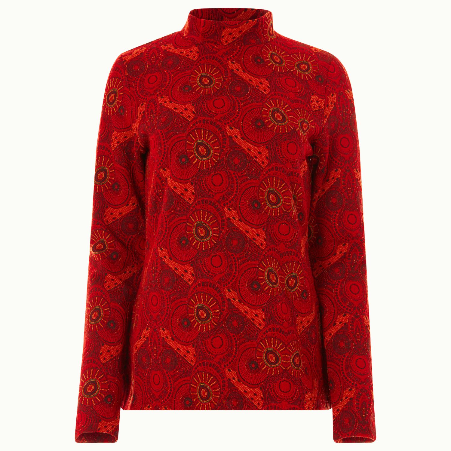 Kahindo Women's Red Algiers Turtleneck In Red