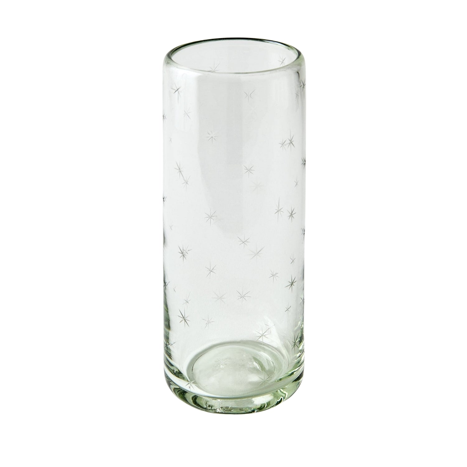 Half Past Seven White Starry Night Highball Glass — Clear