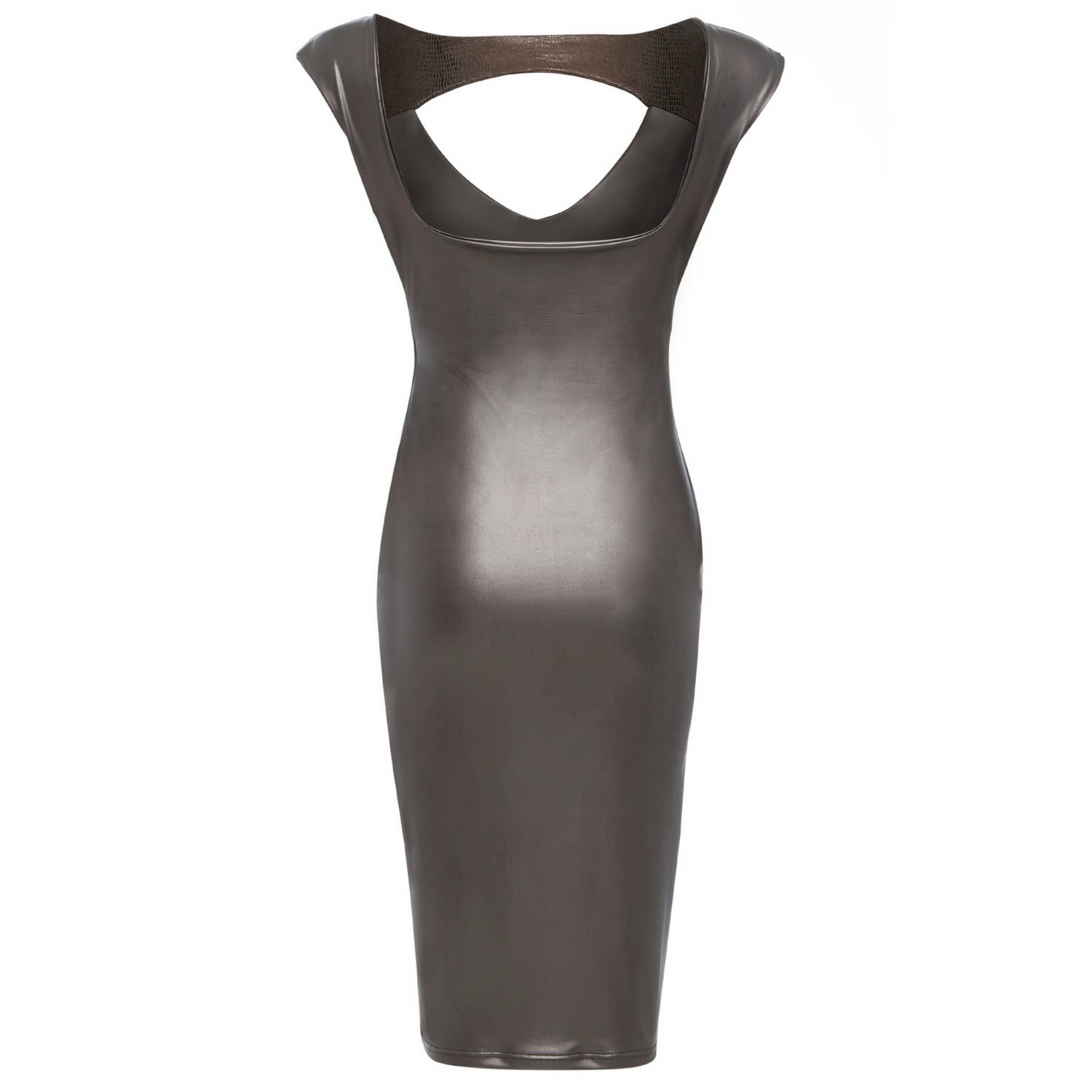 metallic bodycon midi dress