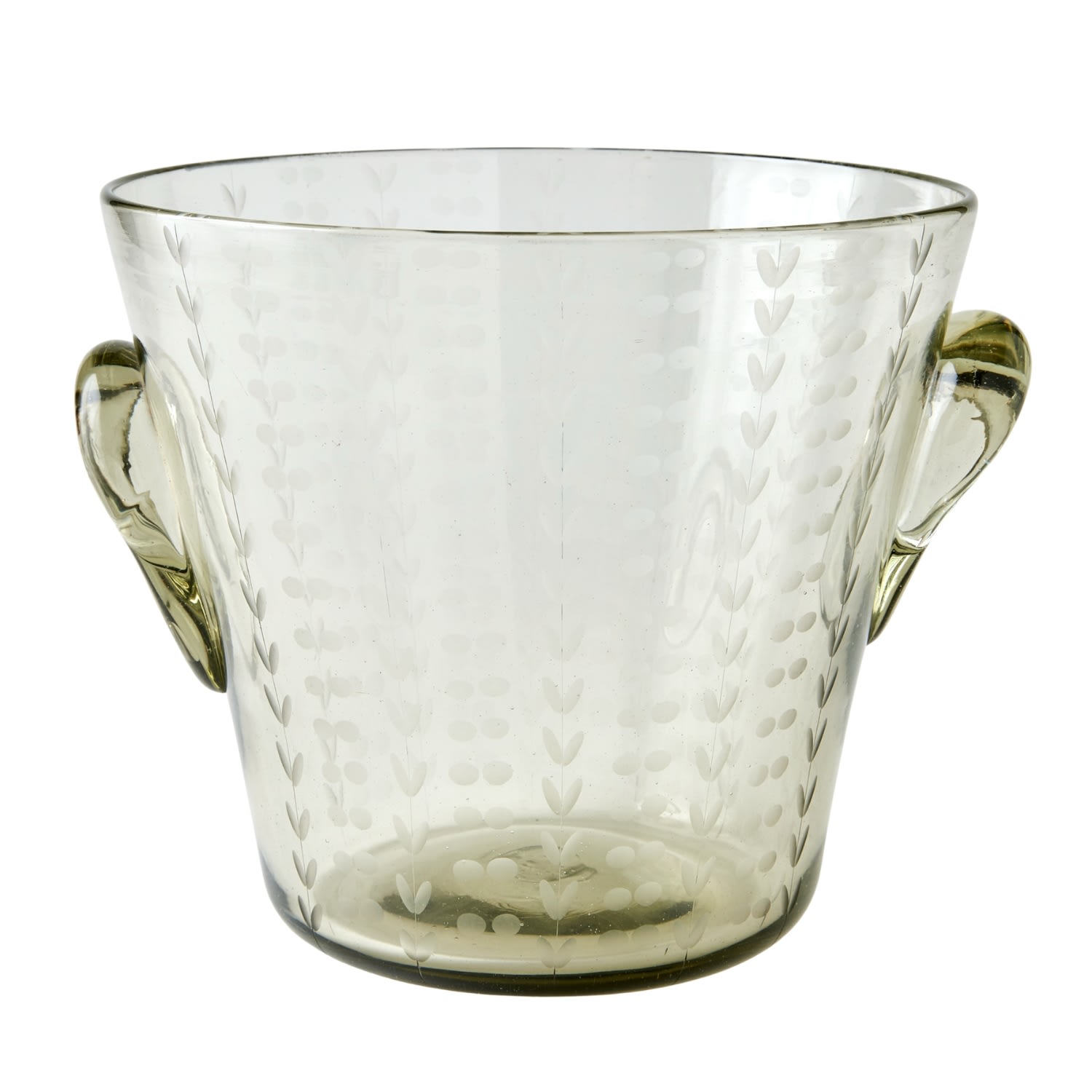 Half Past Seven White Signature Seven Wine Bucket — Clear In White