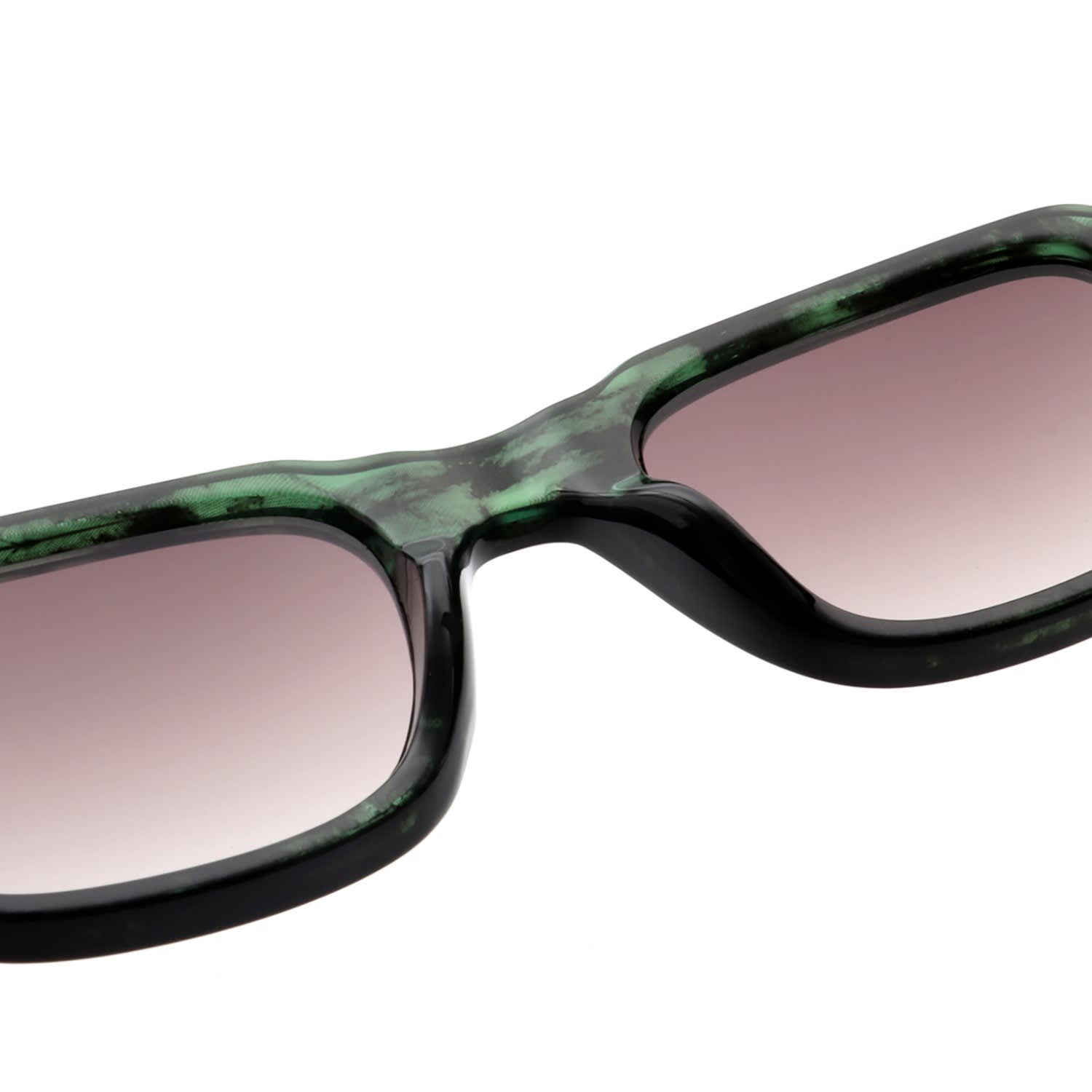 A.Kjaerbede Halo Sunglasses - Green Marble Transparent