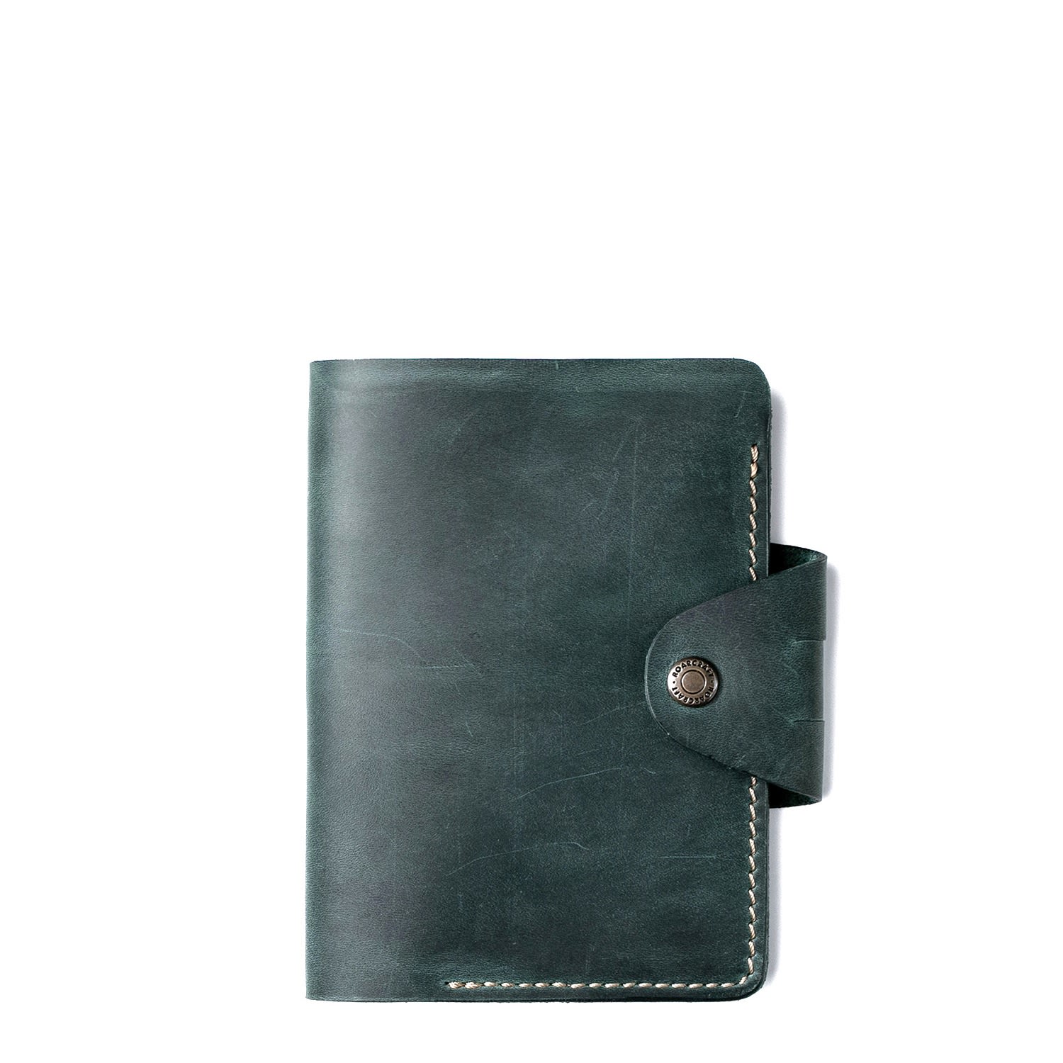 Hemingway A6 Mini Organiser Leather Case - Green One Size Roarcraft