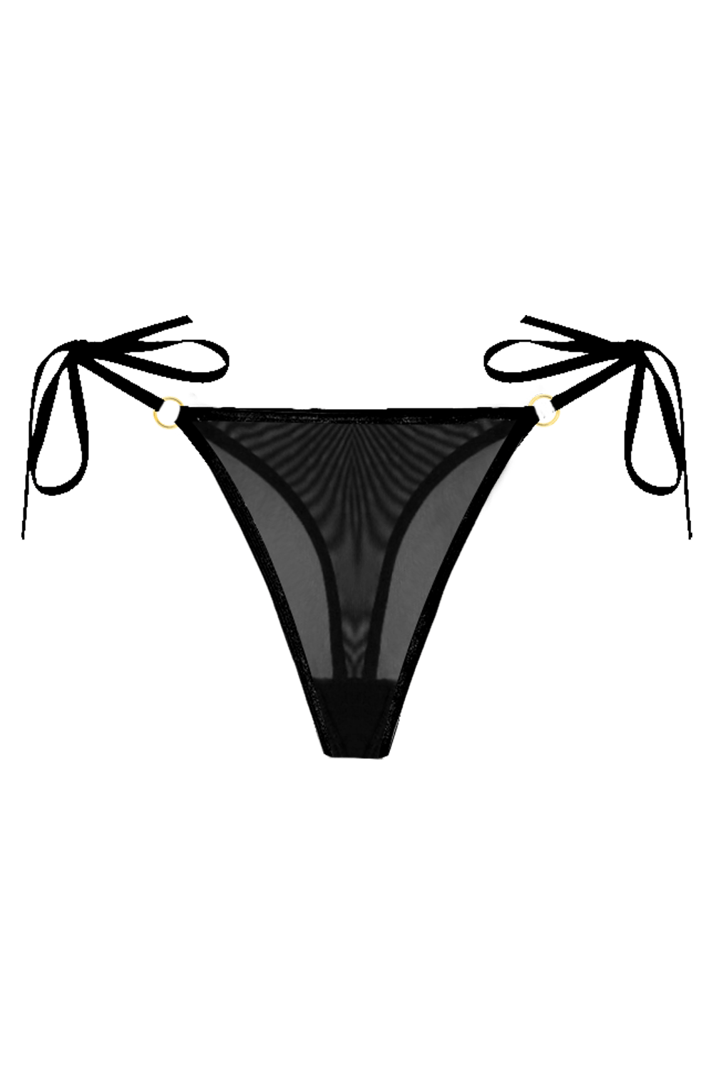 Women’s Thong Lui Black Mesh Large Boscco