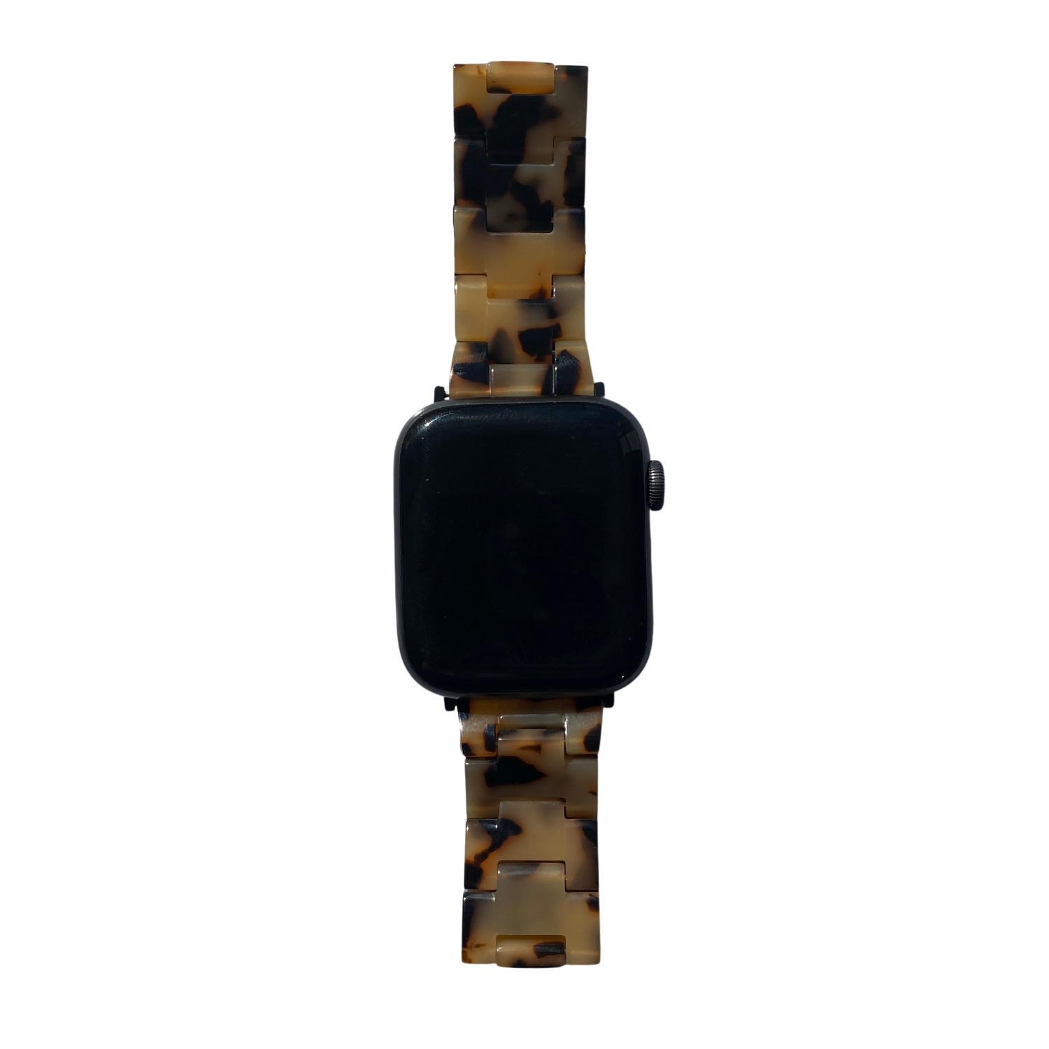 Closet Rehab Women's Neutrals / Black Apple Watch Band In Blonde Tortoise In Black
