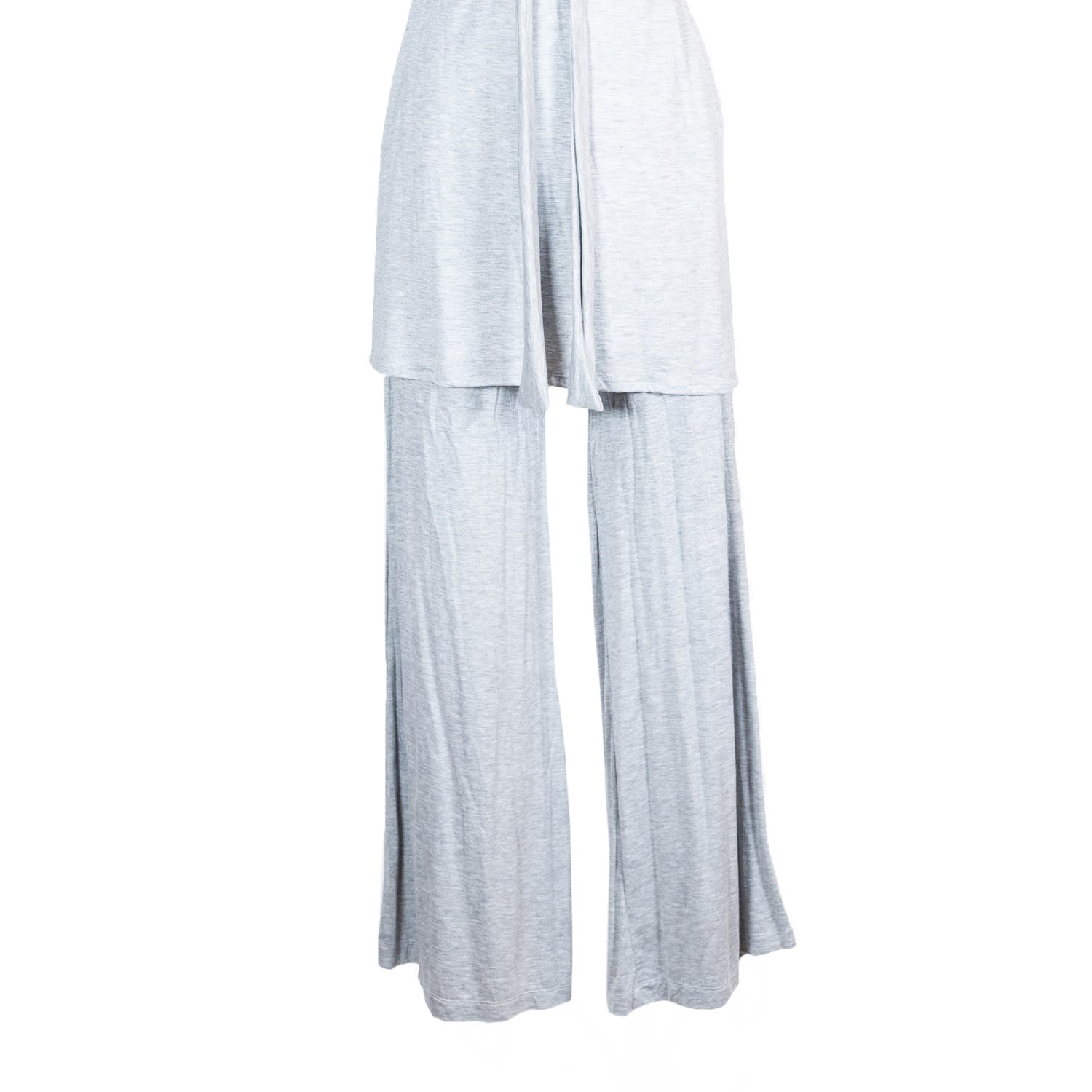 Jennafer Grace Women's Grey Heather Palazzo Pant In Grey