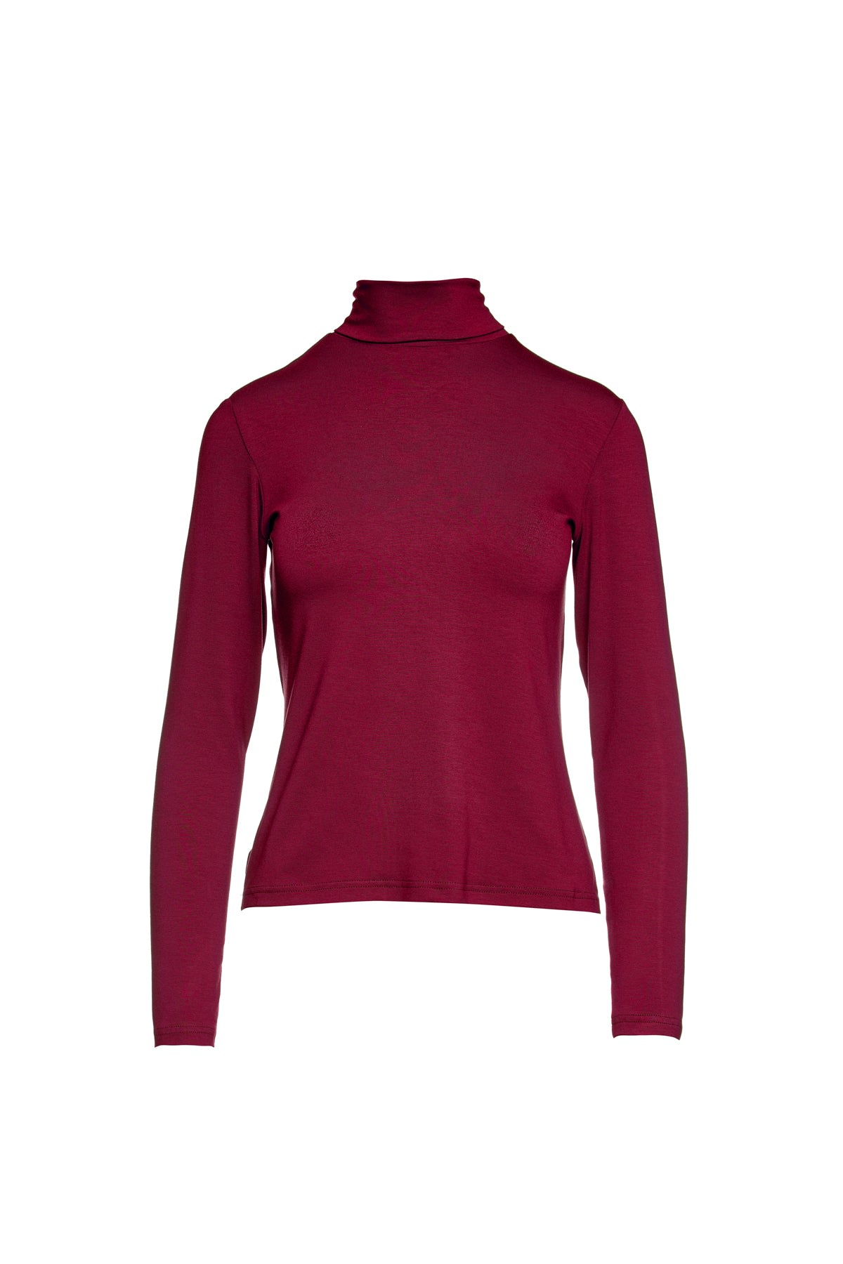 Conquista Women's Pink / Purple Burgundy Long Sleeve Polo Neck Jumper In Pink/purple