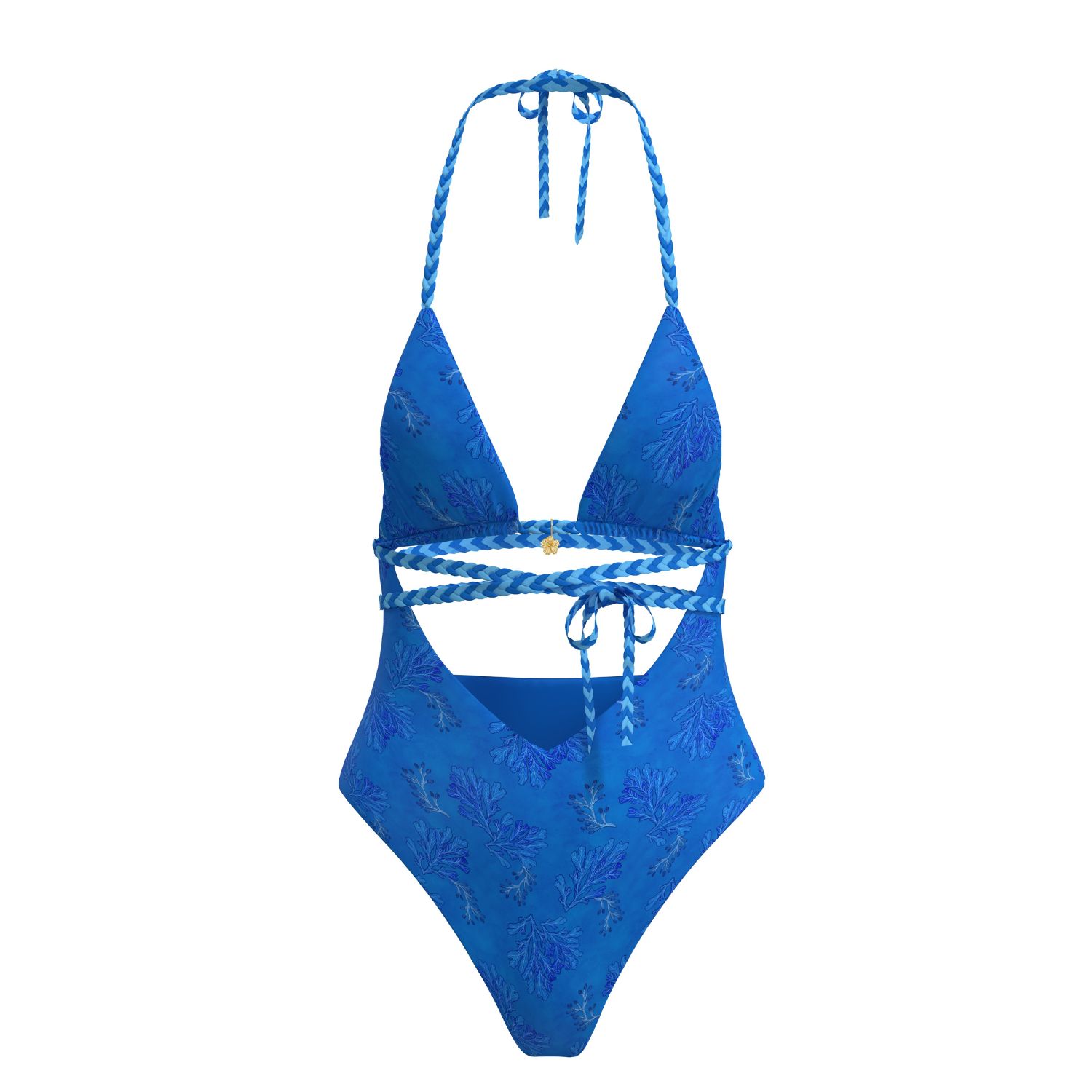 Blackbough Swim Women's Aspen Braided Strap One Piece / Reef Blue In Blue