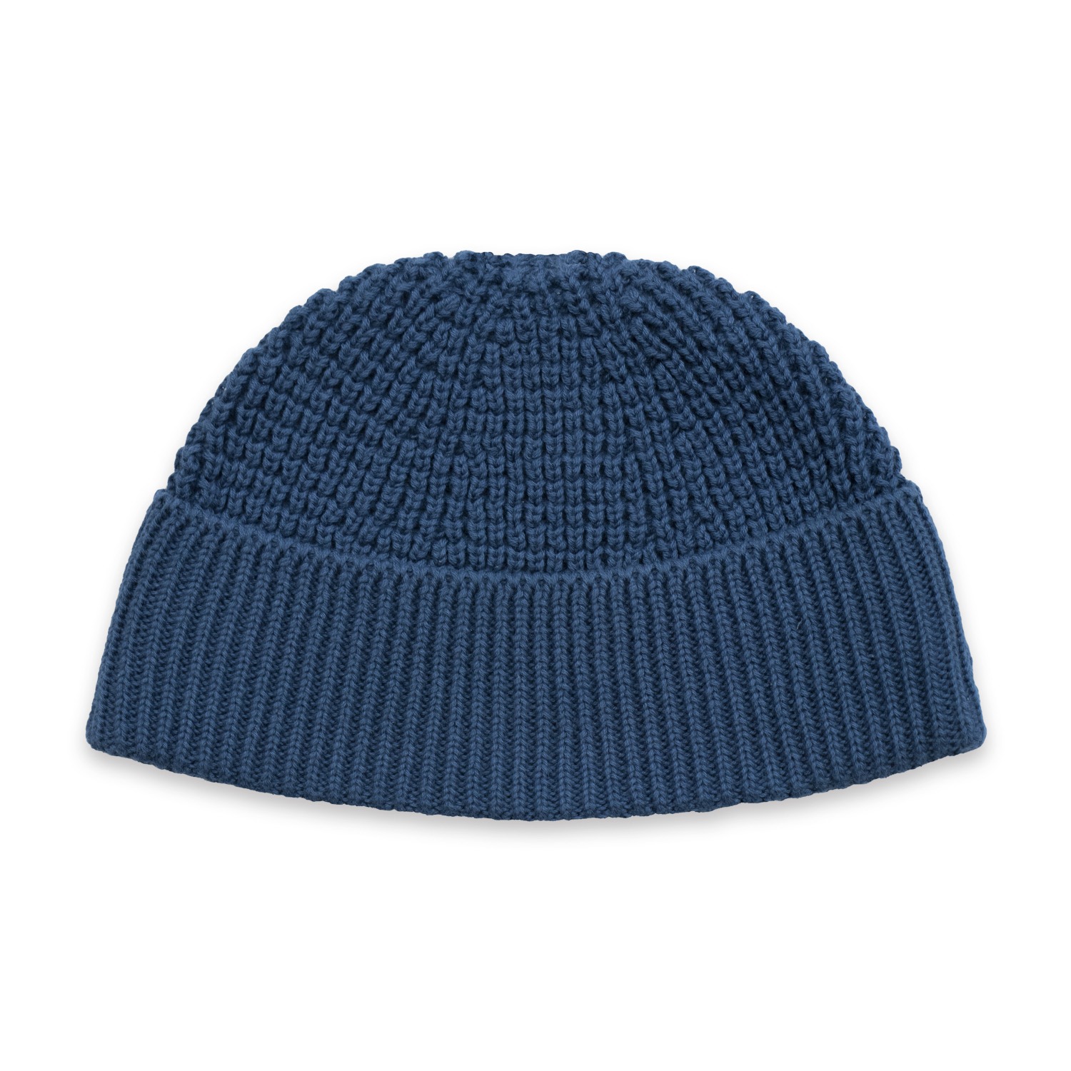 Paul James Knitwear Men's Lightweight Cotton Docker Whitby Beanie - Insignia Blue In Blue