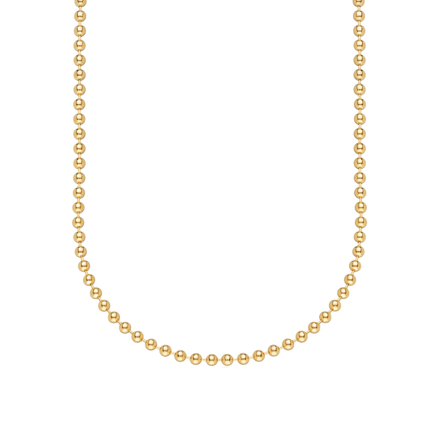 Women’s Gold Ball Chain Necklace Scream Pretty