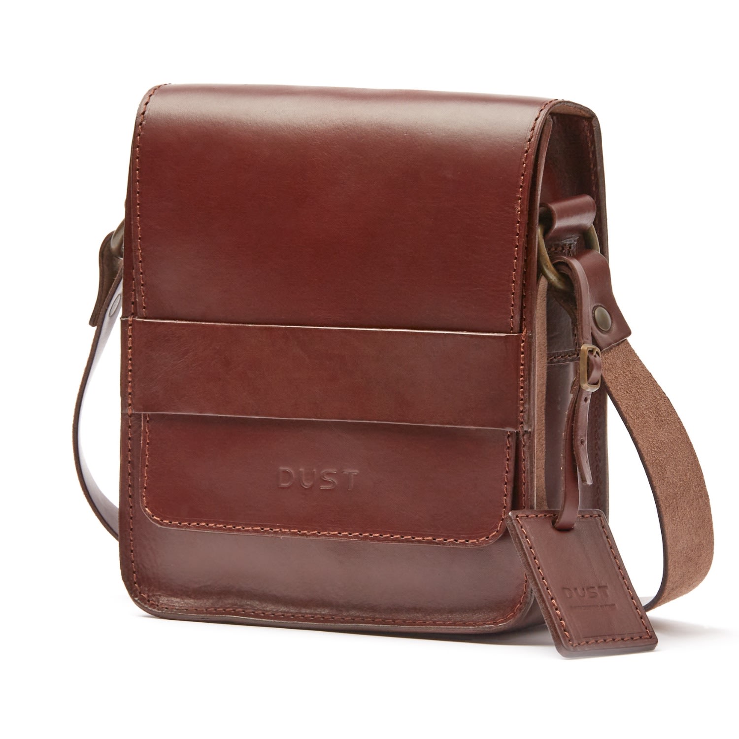 Women’s Brown Leather Messenger Havana Camden Collection The Dust Company