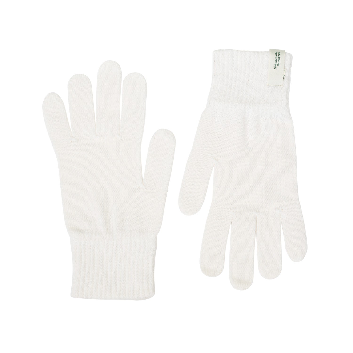 Woolish Women's Iki Merino Gloves White