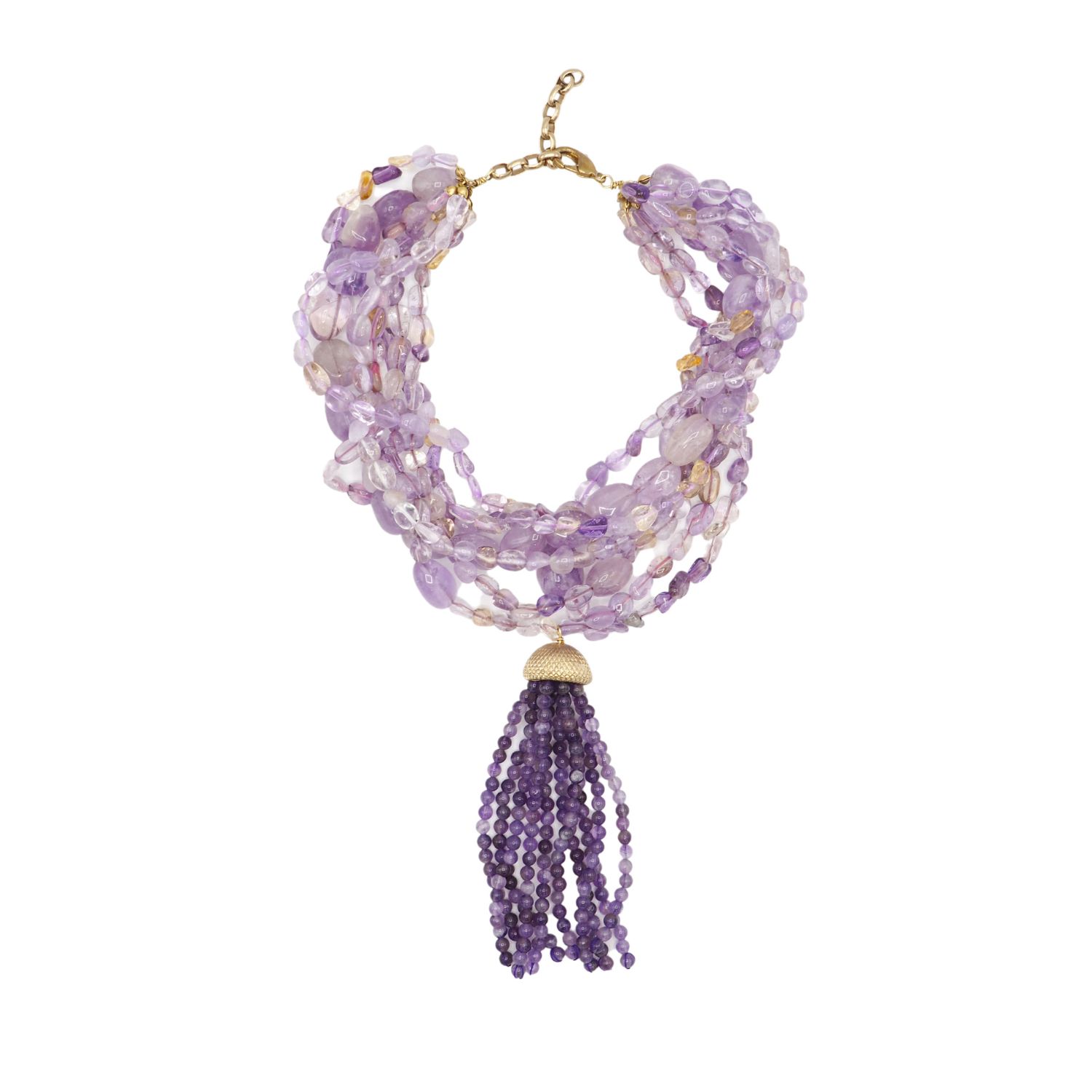 Women’s Pink / Purple Palomita Necklace - Amethyst Sita Nevado