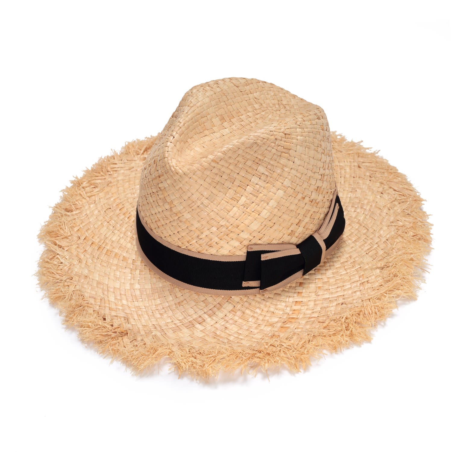 Neutrals Straw Fedora For Men & Women Large Justine Hats