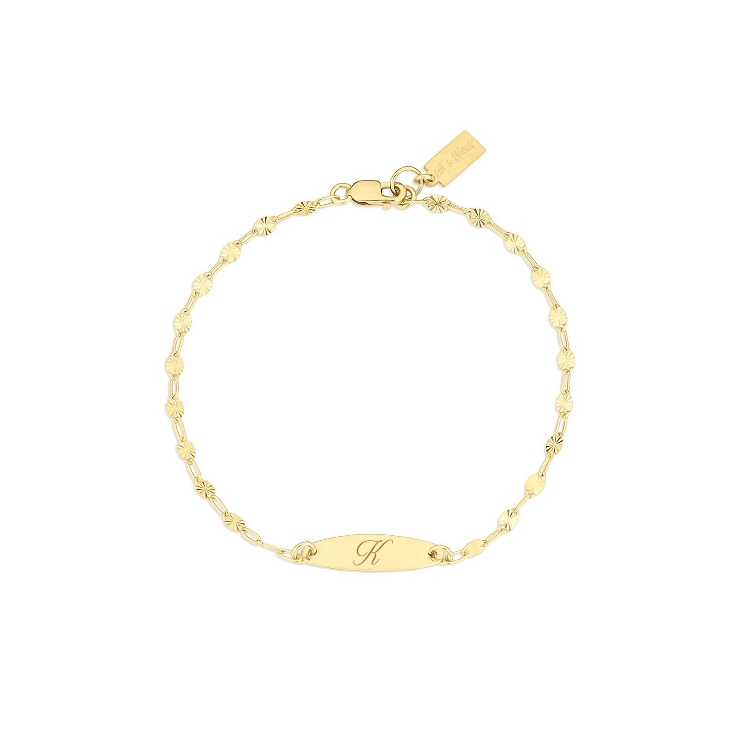 Set & Stones Women's Gold Banks Initial Bracelet