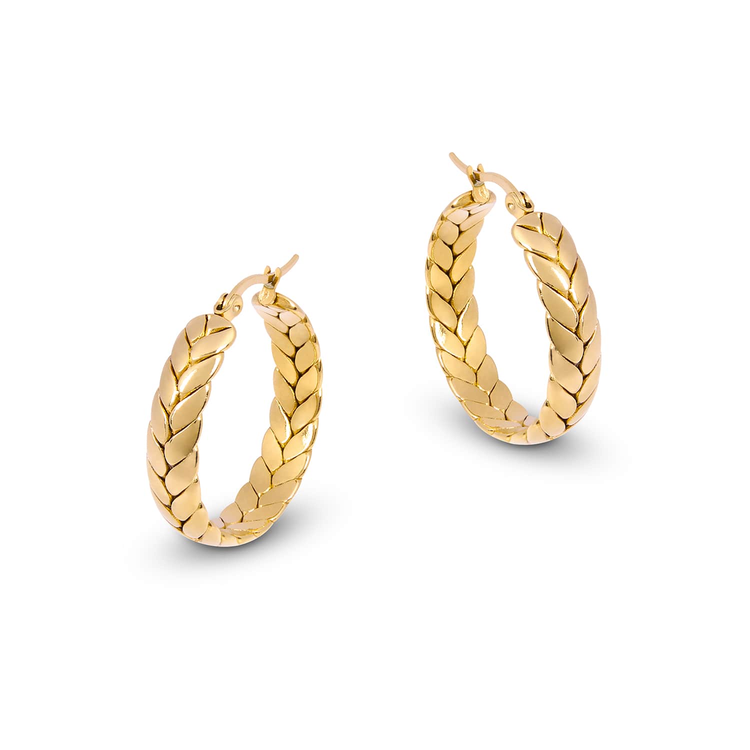 Amadeus Women's Cesar Gold Hoop Earrings In Gold