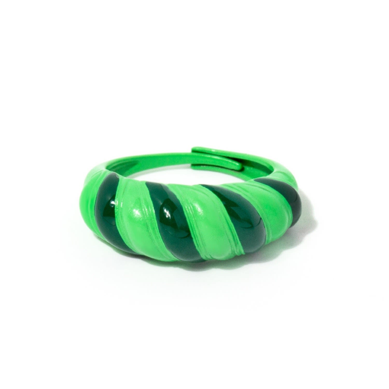 Women’s Emerald Green Croissant Ring Little Sky Stone