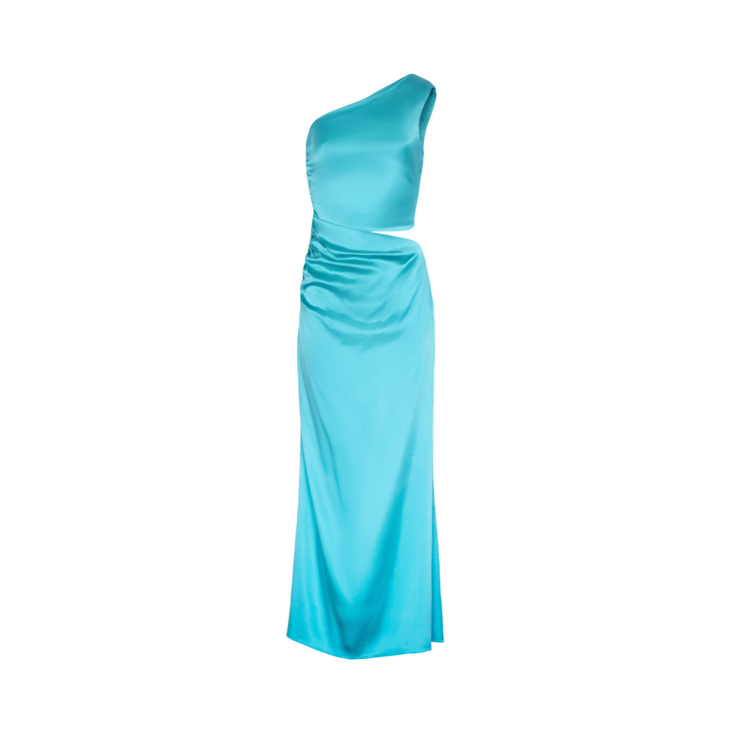 Women's Blue Mix & Match Asymmetric Dress Turquoise | Small | Mionè