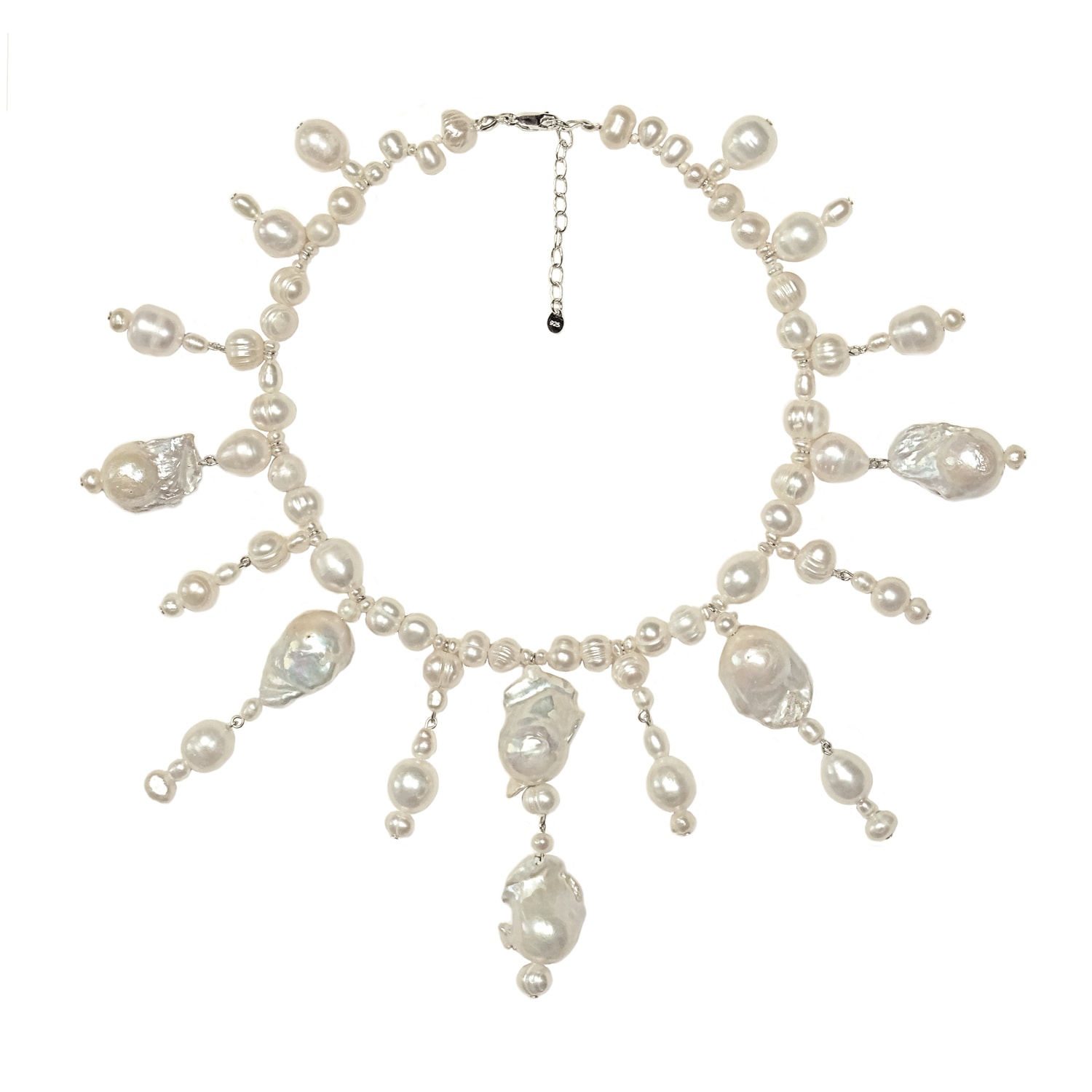 Women’s White / Neutrals Hedonist Freshwater Pearl Necklace Rka