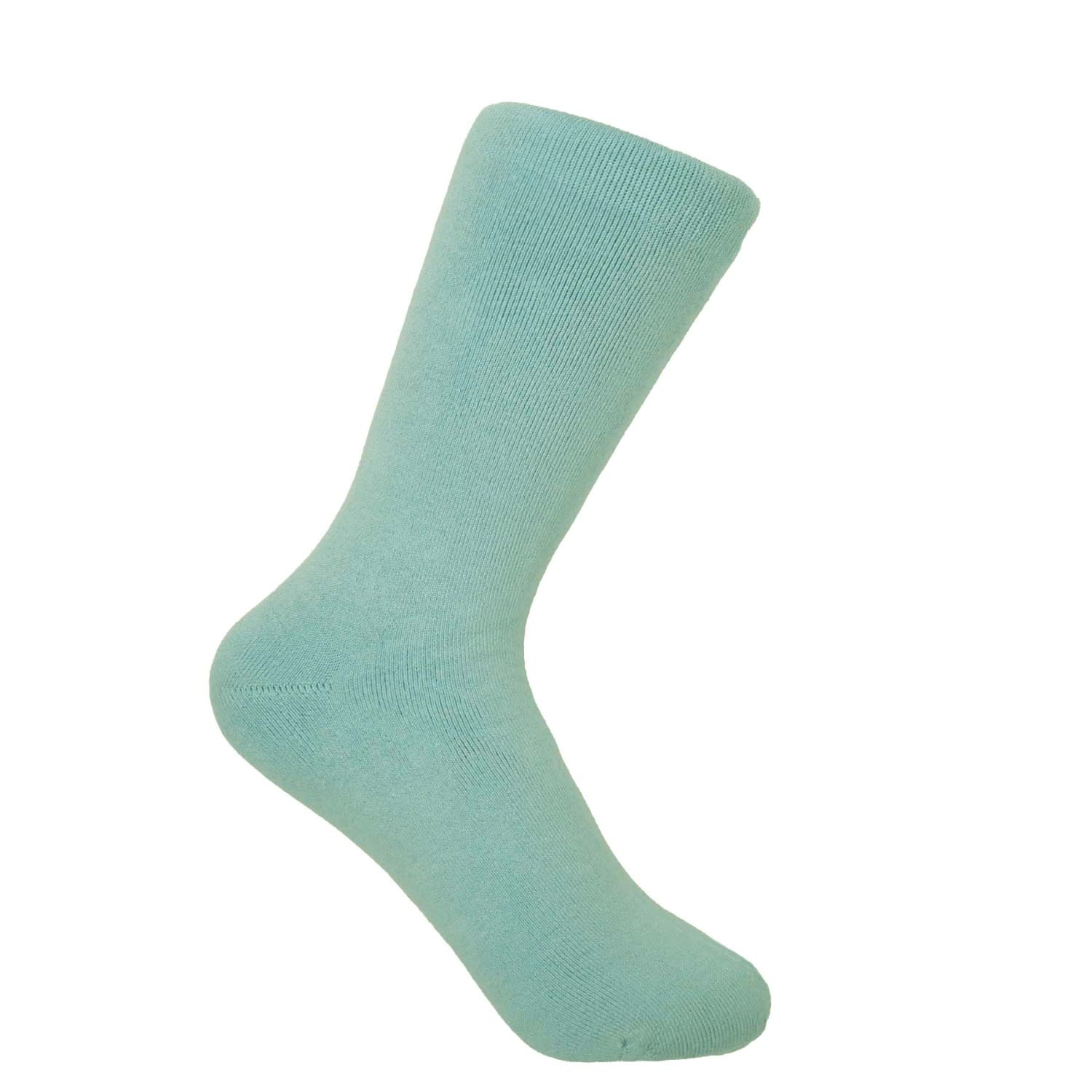Peper Harow - Made In England Plain Women's Bed Socks – Blue