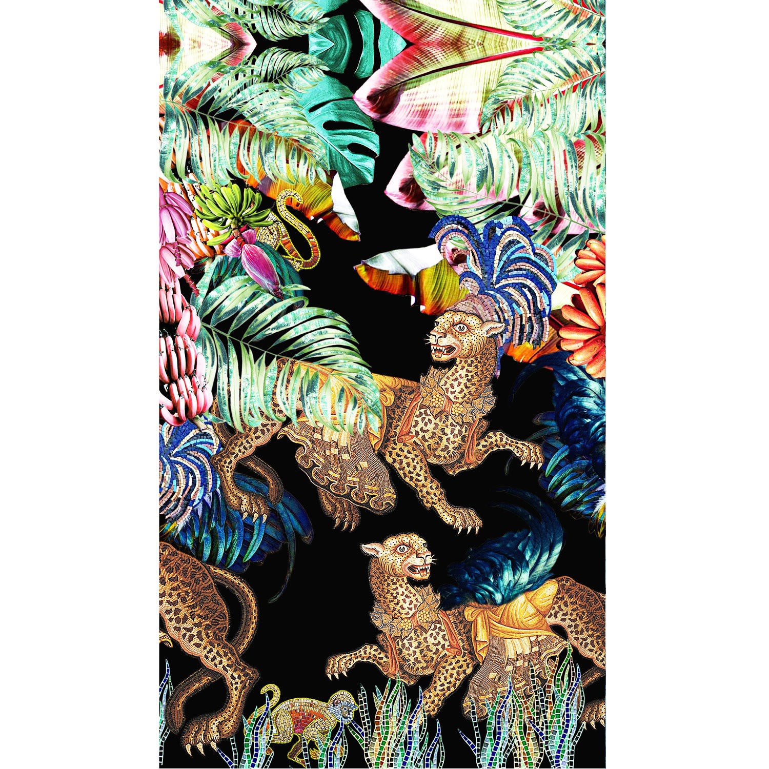 Cassandra Hone Women's Jungle Depths Large Silk Scarf
