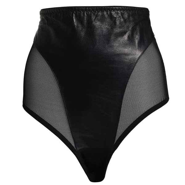 SOMETHING WICKED LEXI LEATHER HIGH WAIST BRIEF