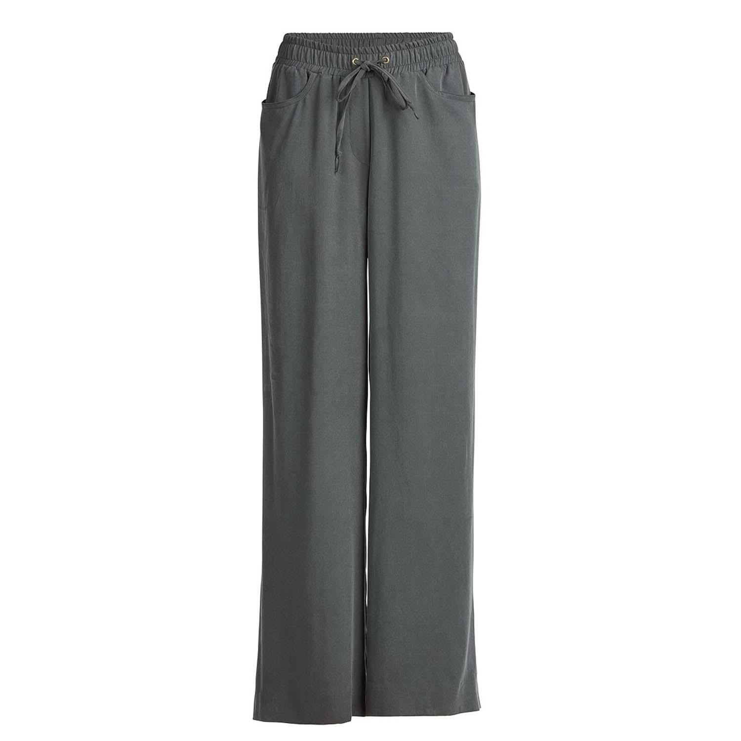 Women’s Green Wide Drawstring Trousers Extra Small Conquista