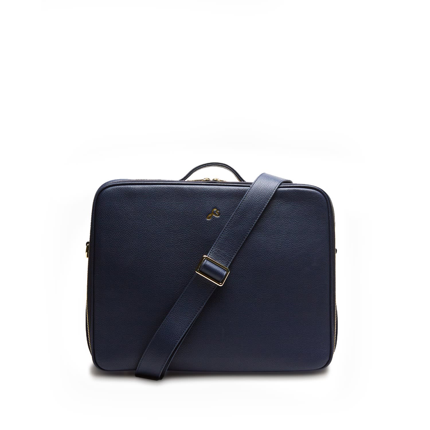 Fenella Smith Men's Blue Navy Luca Laptop Bag In Blue