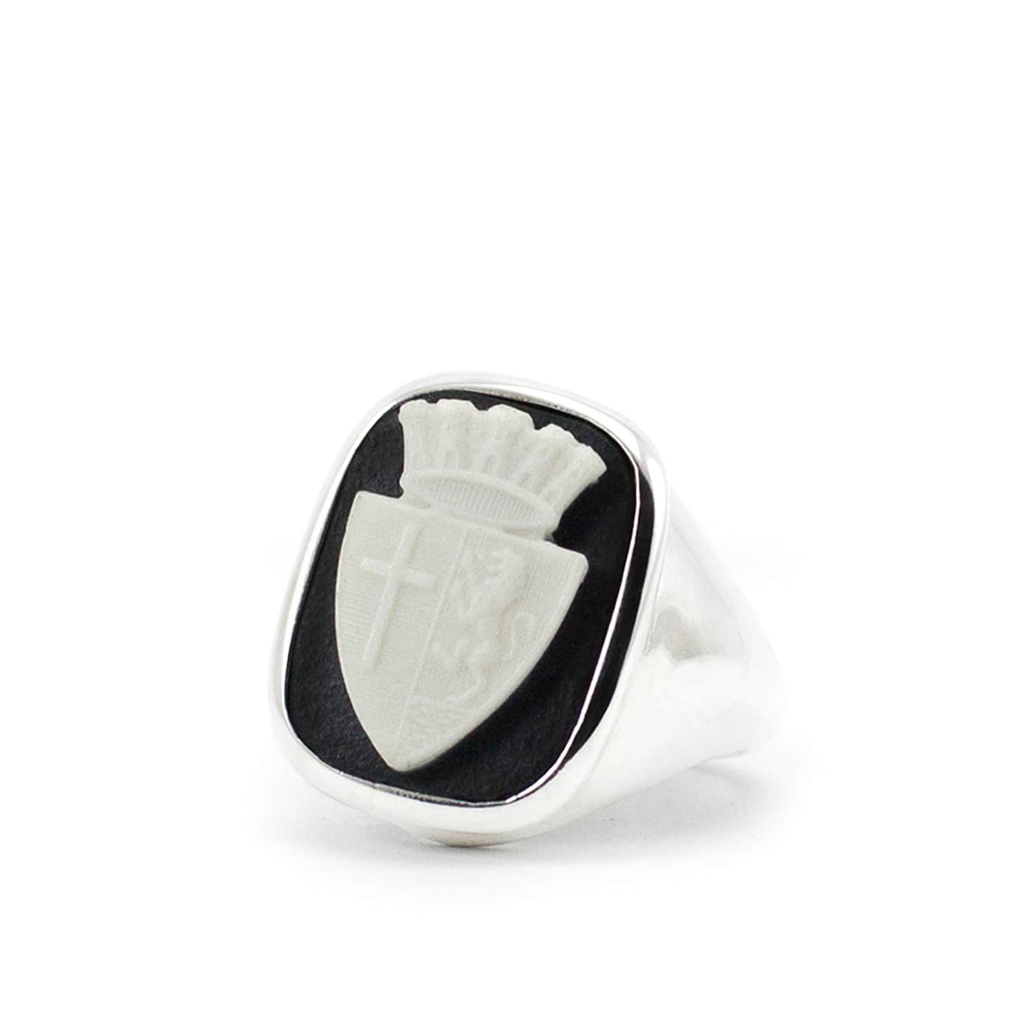 Insignia Cameo Signet Ring Vintouch Italy Wolf Badger