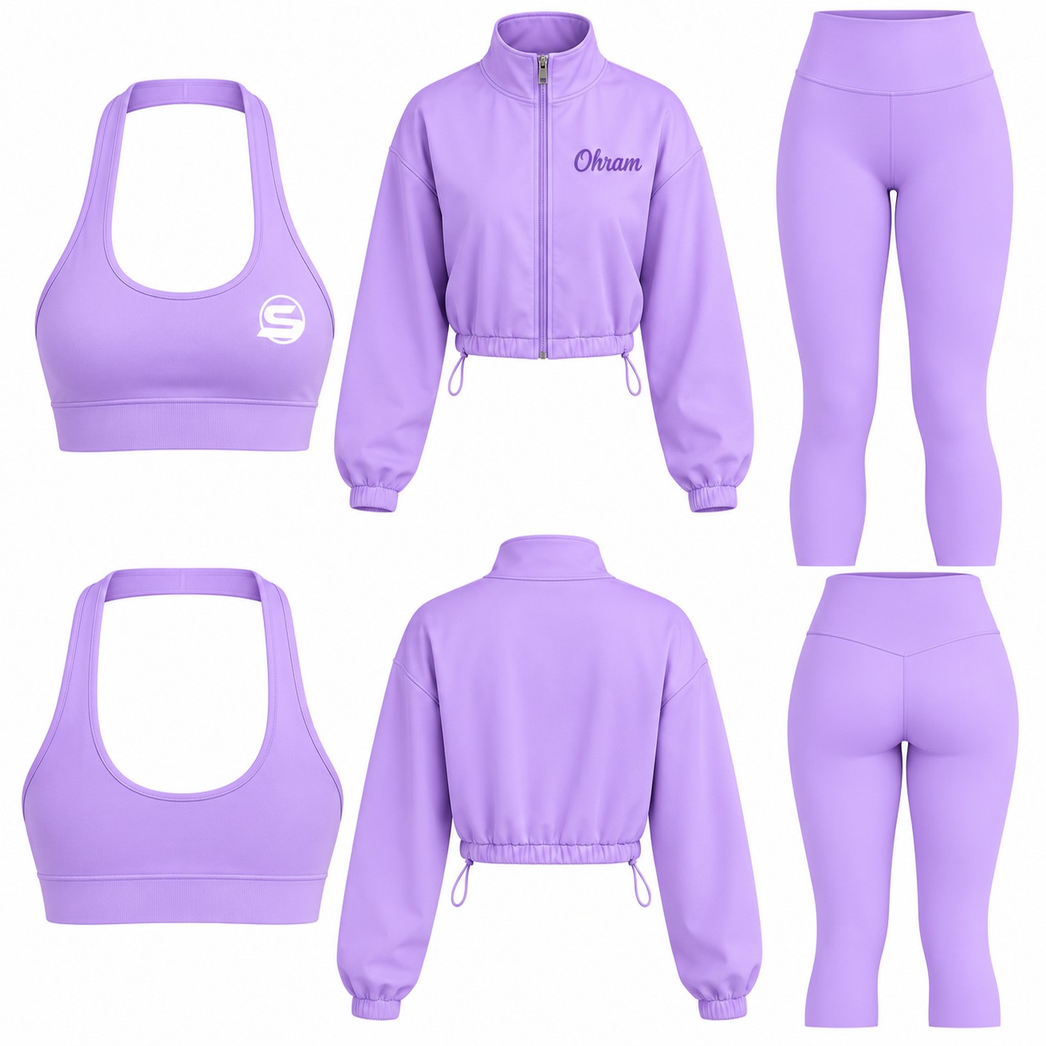 Women's Purple Lilly Set | Small | Ohram Sports