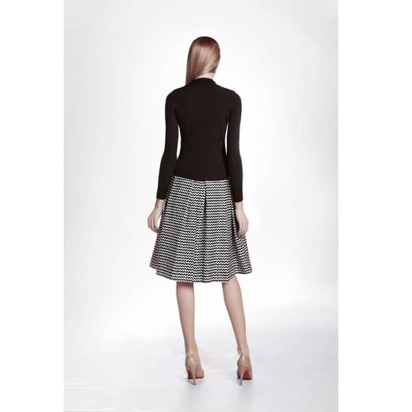 Rumour London Women's Black Lea Viscose Blend Fine Knit Cardigan & Vest