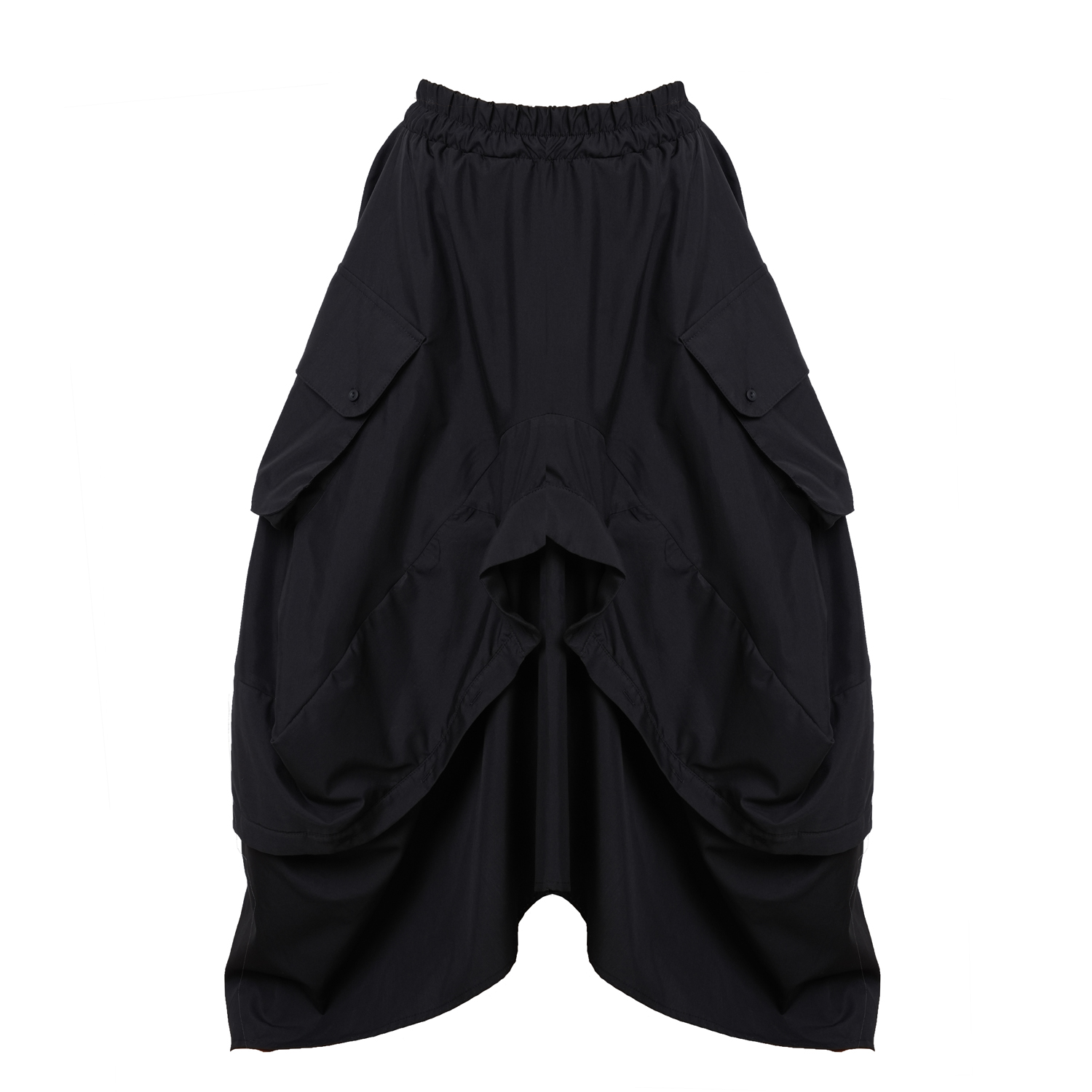 Asymmetrical Black Maxi Skirt | Metamorphoza | Wolf & Badger