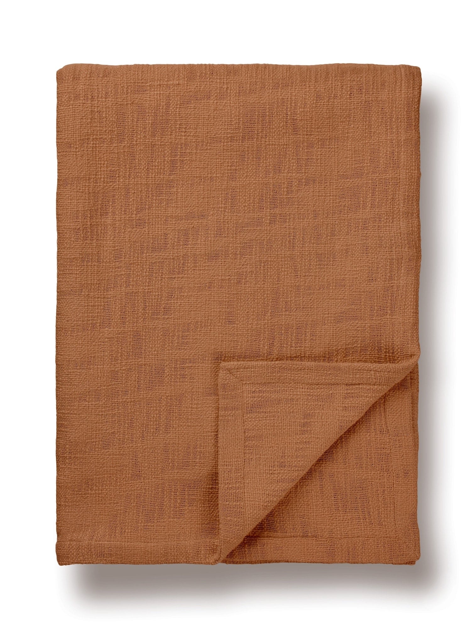 Tameko Red Tate Bed Throw - Rust In Brown