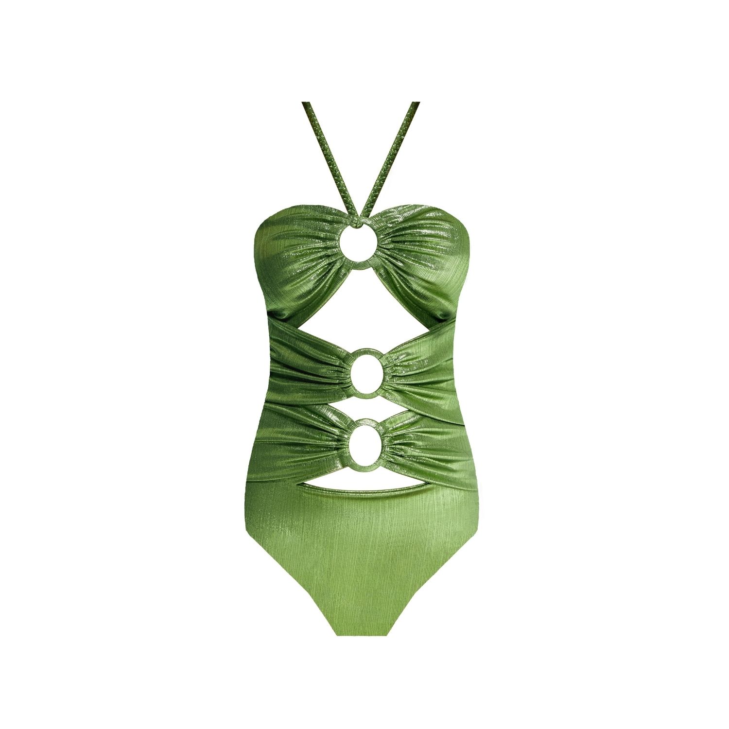 NUR KARAATA WOMEN'S BAGATELLE GREEN SWIMSUIT
