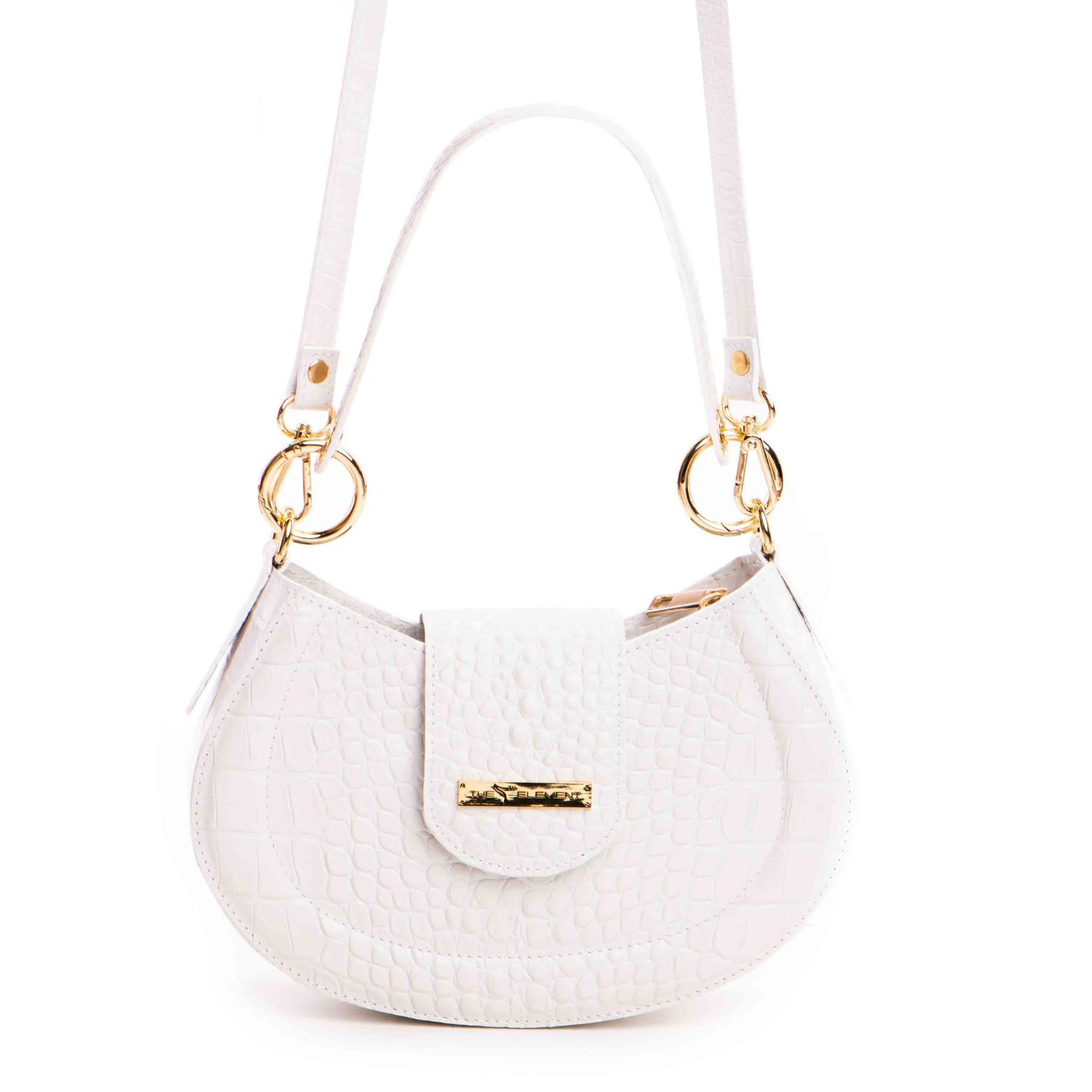 The 5th Element Women's Alma Crossbody And Shoulder Bag In White Leather In White