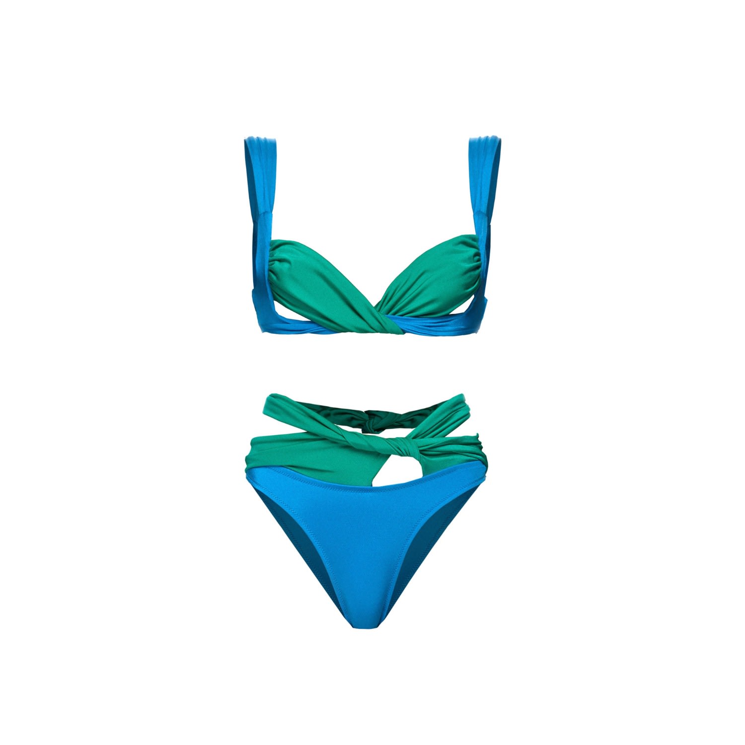 Seliarichwood Women's Green Amber Mila Bikini In Blue