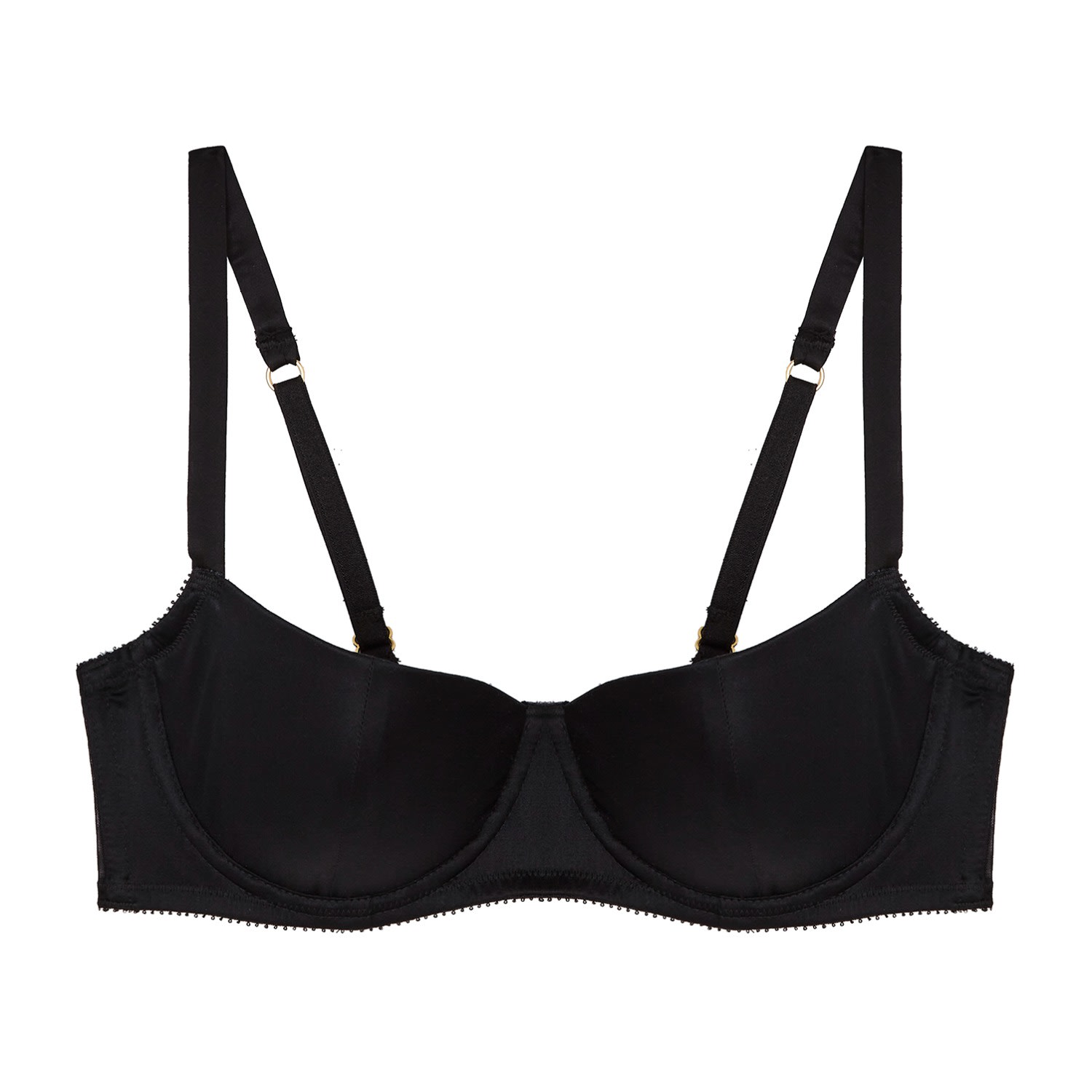 Women's Black Iris Low Balconette Bra Noir