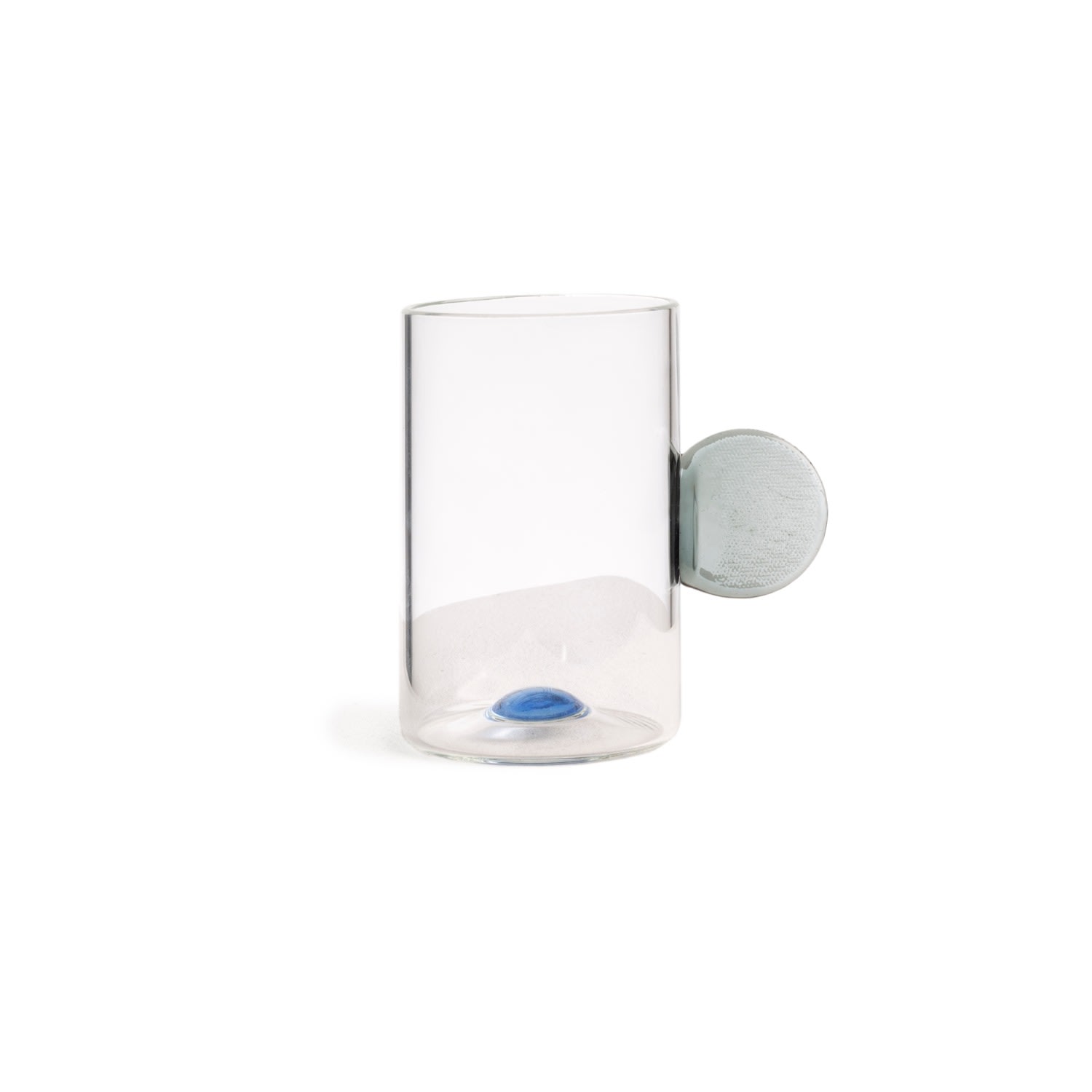 And Jacob Grey Small Glass Coffee Cup With Circle Handle In Neutral