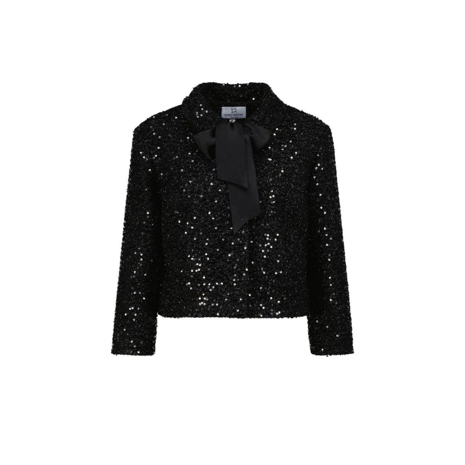 Mammu Couture Women's Jacket Jackie O - Black In Black