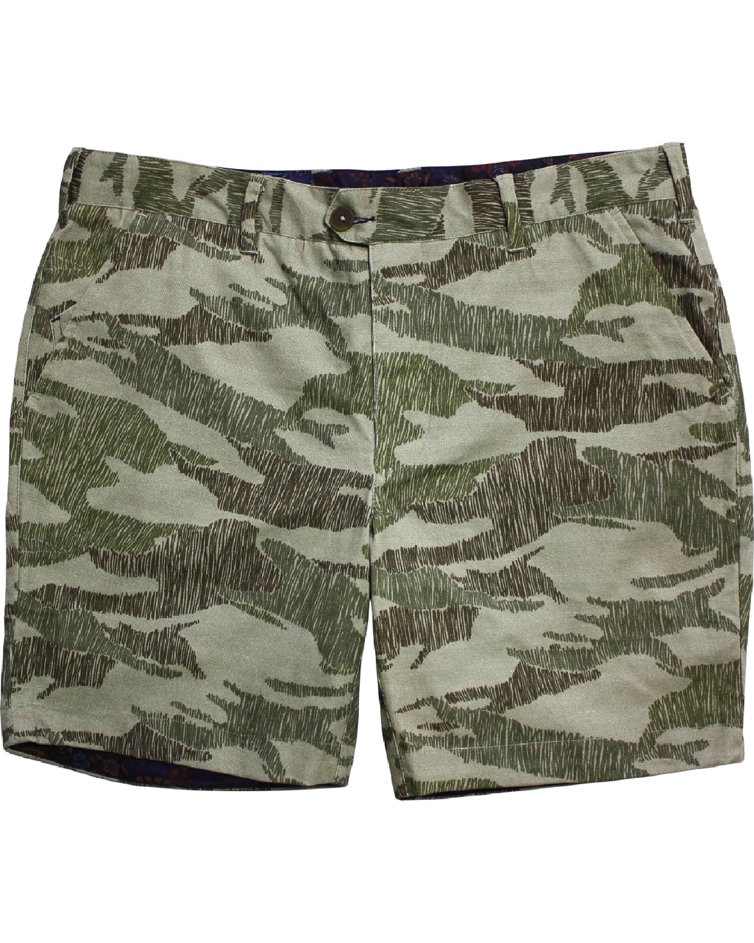 Lords Of Harlech Men's Green John Scribble Camo Olive In Green