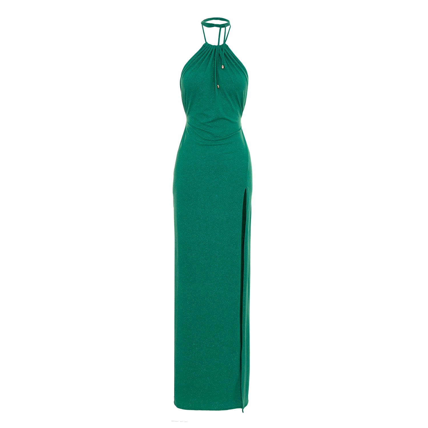 Women’s Havana Maxi Glitter Jersey Dress In Green Xs/S Roserry