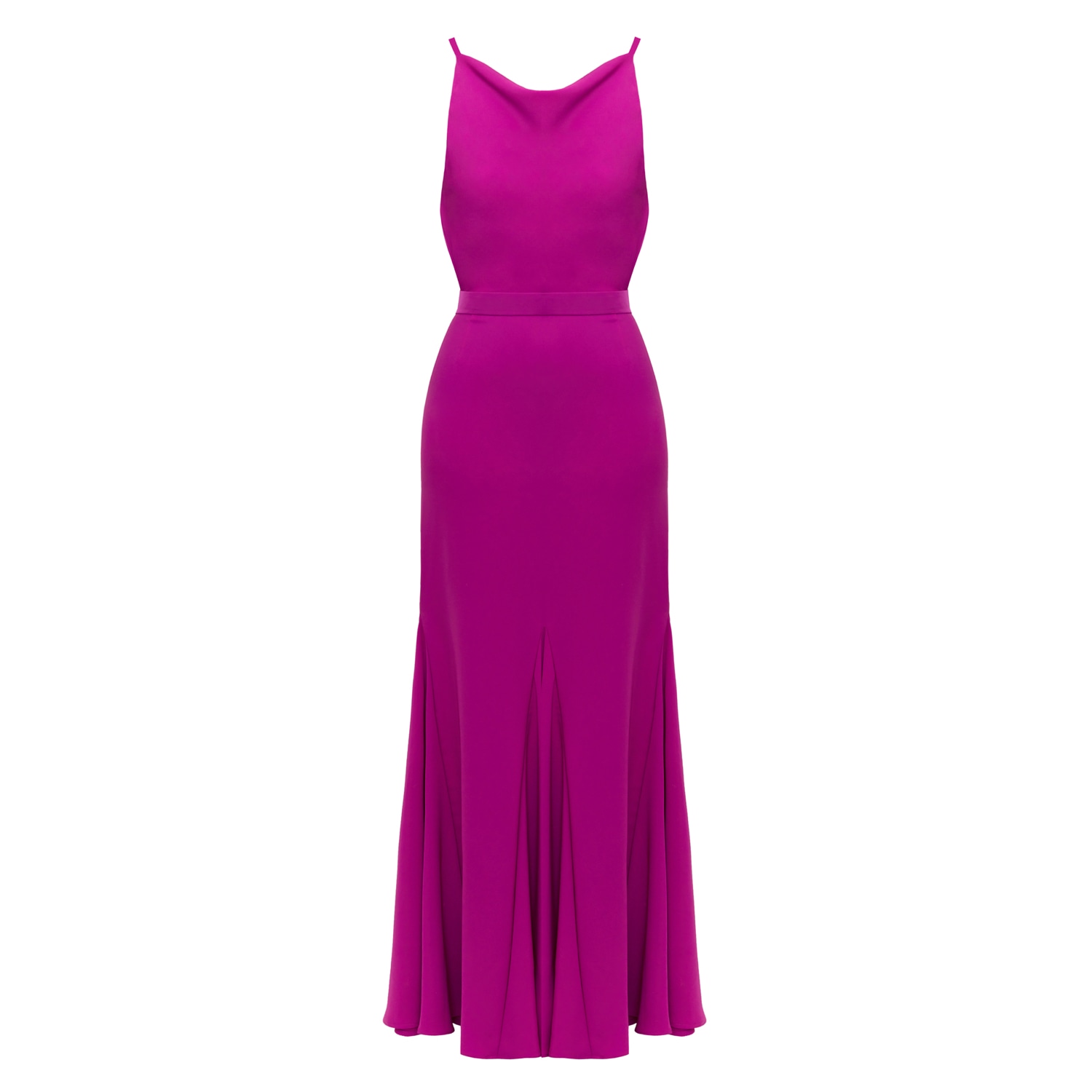 Women’s Pink / Purple Linea Magenta Pink Long Evening Dress Small Undress