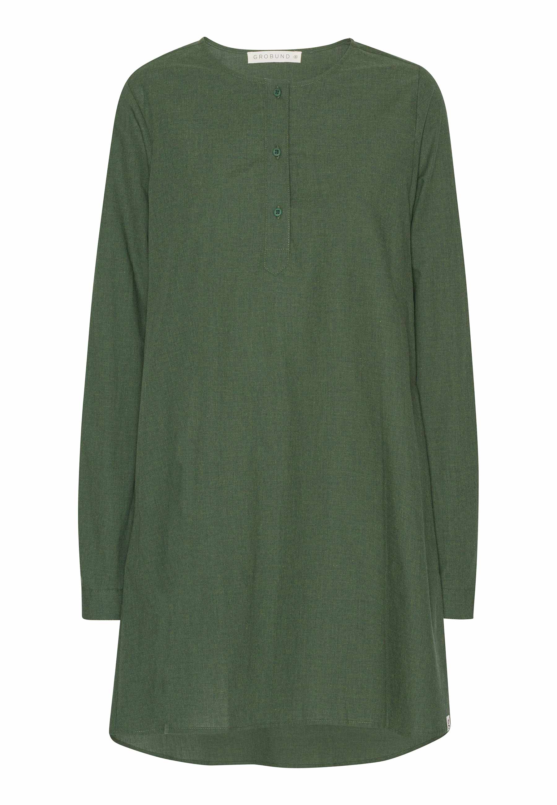 Grobund Women's  Johanne Tunic - The One In Green Melange In Green