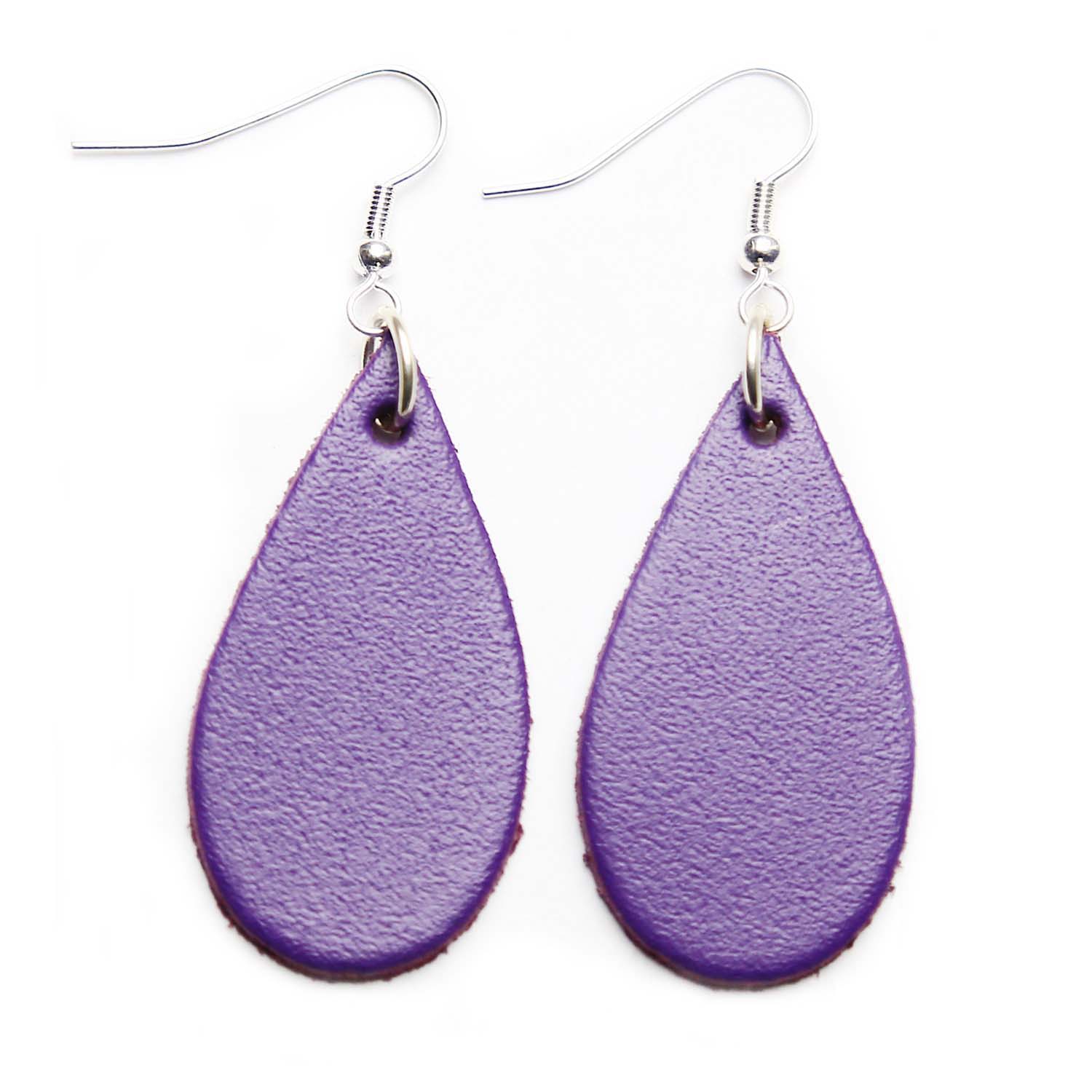 Women’s Pink / Purple Auricle Purple Leather Earrings N’damus London