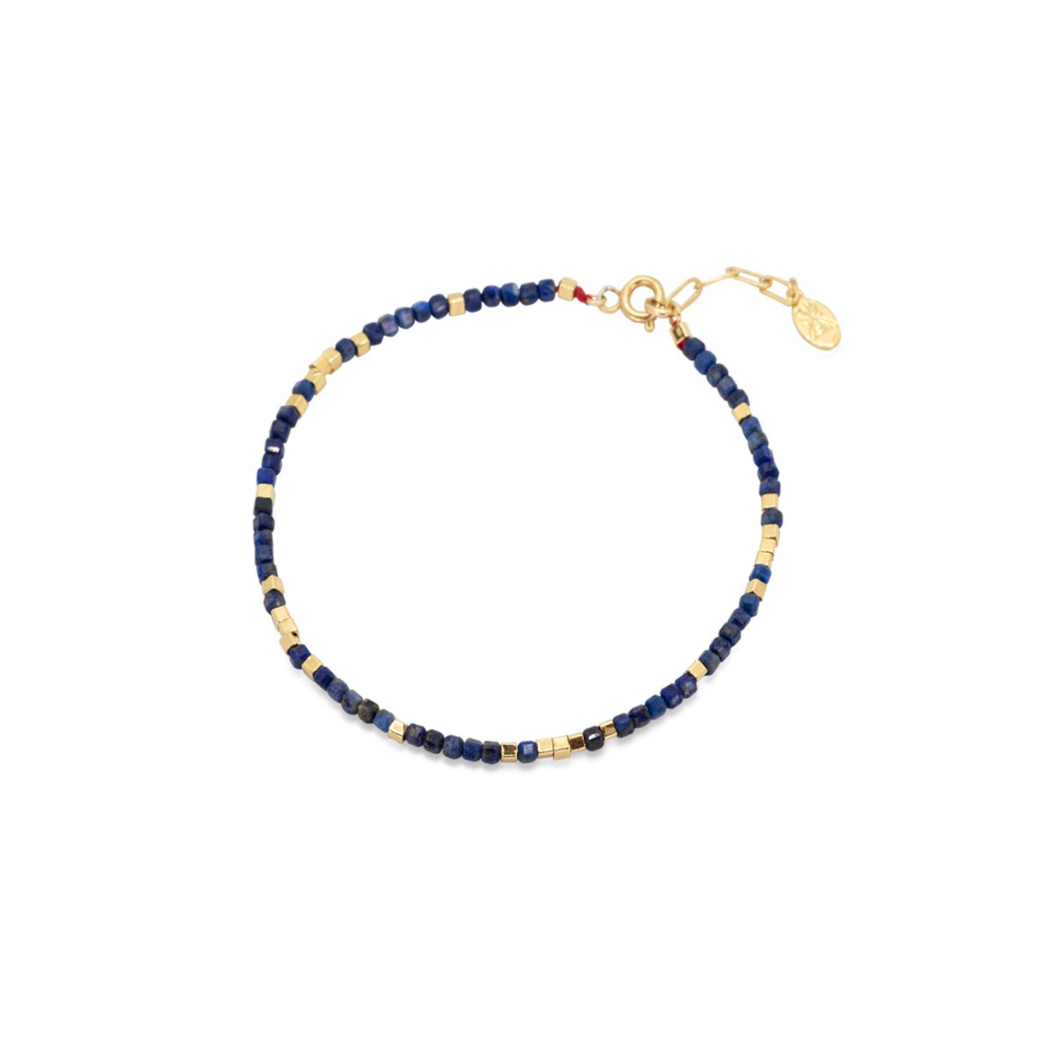 Atelier Petites Pierres Women's Gold Inca - Lapis Lazuli Ankle Bracelet