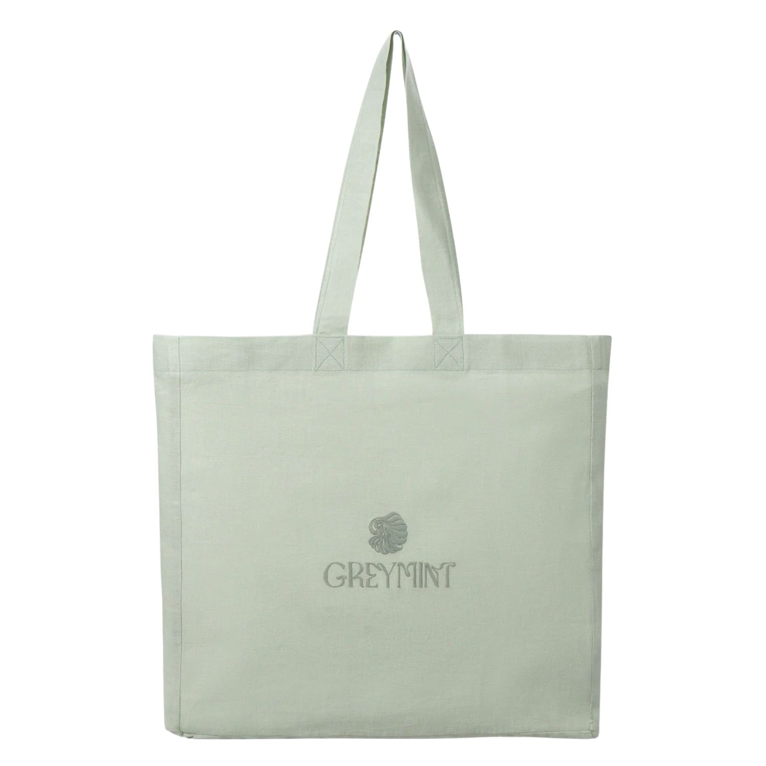 Greymint Women's  Green Linen Tote Bag