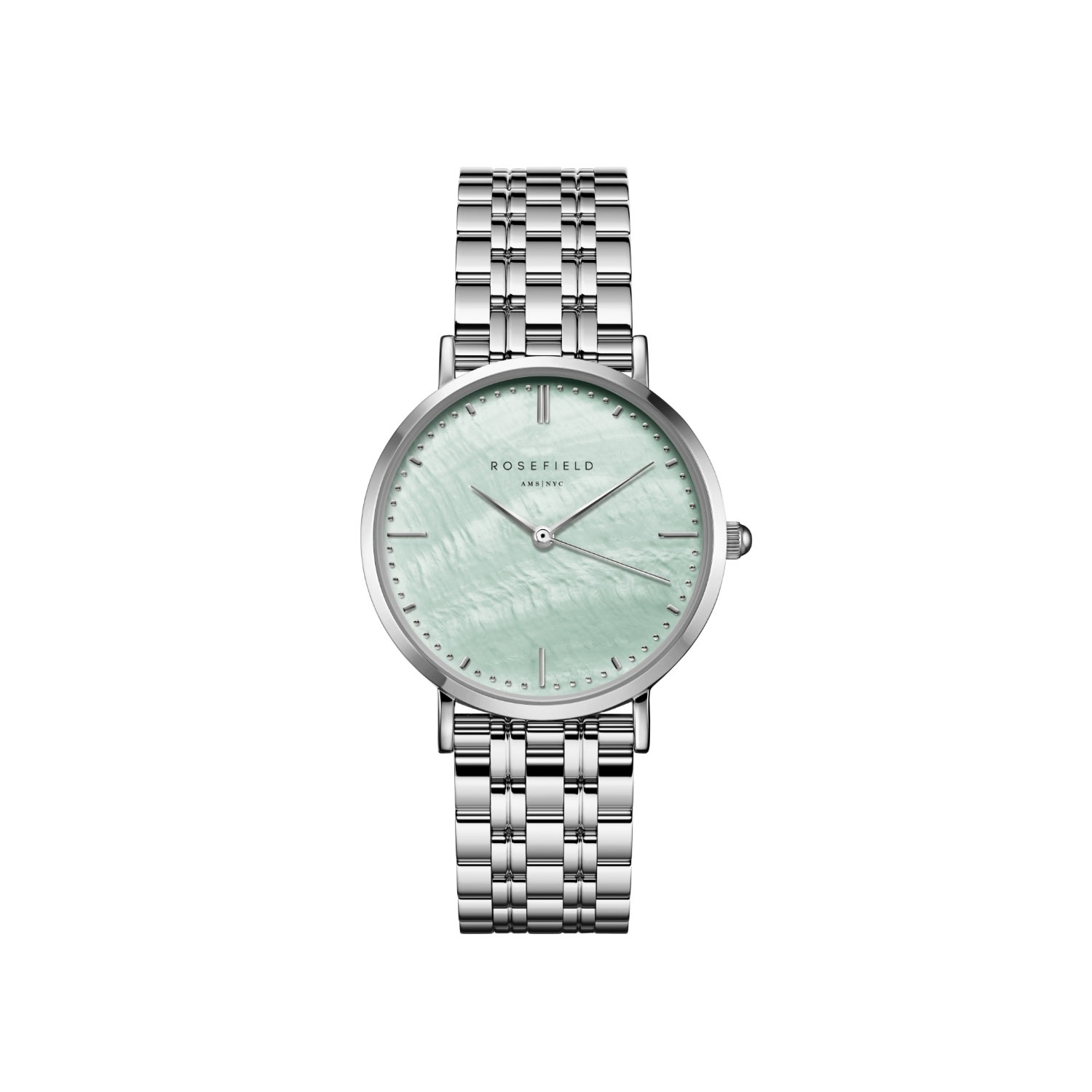 Women’s Rosefield Upper East Side Mint Green Watch In Silver