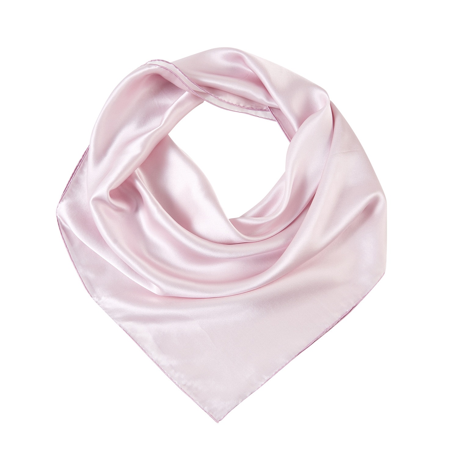 Soft Strokes Silk Pure Scarf Solid Colour Collection - Pink Sand - Size Small