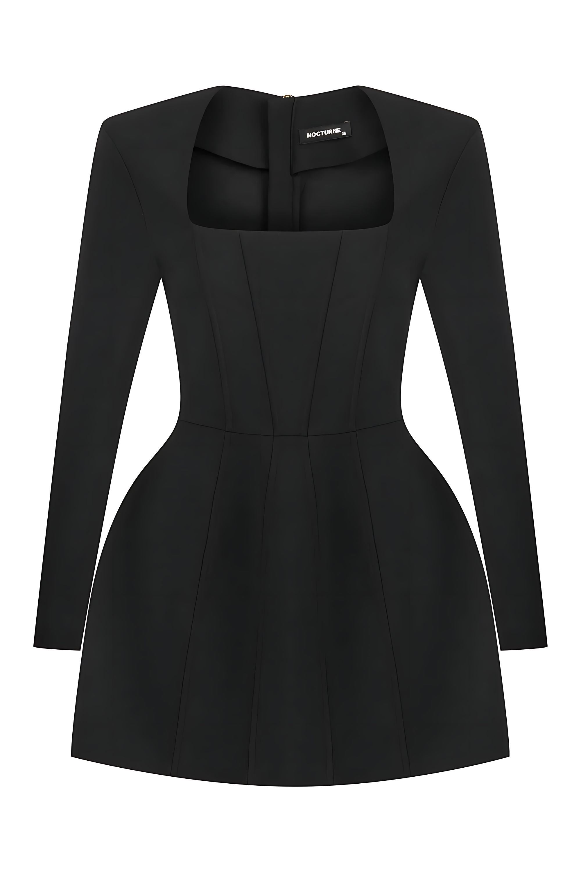 Nocturne Corset Design Mini Dress In Black